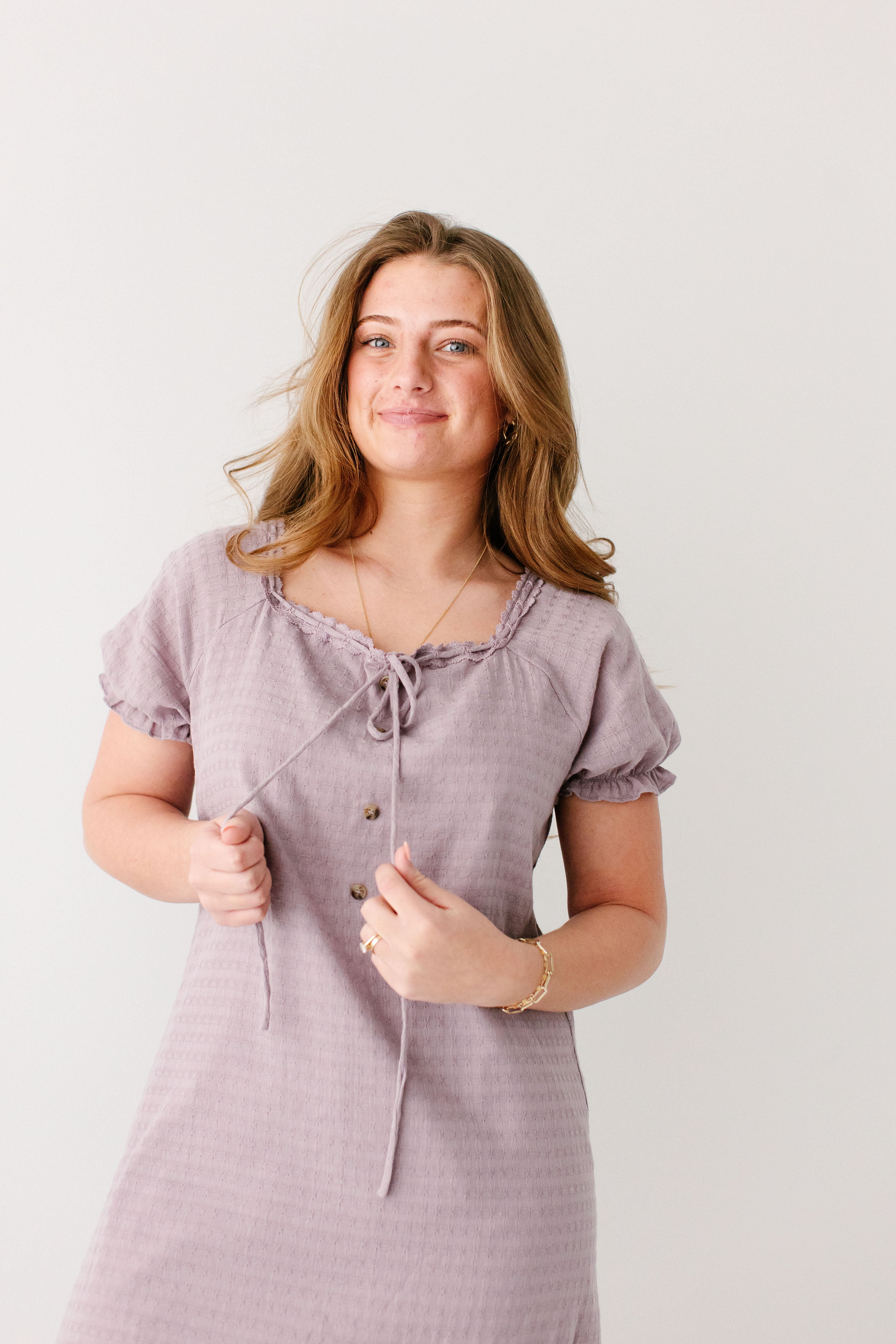 Jenna Lace Trim Peasant Dress - Image 16