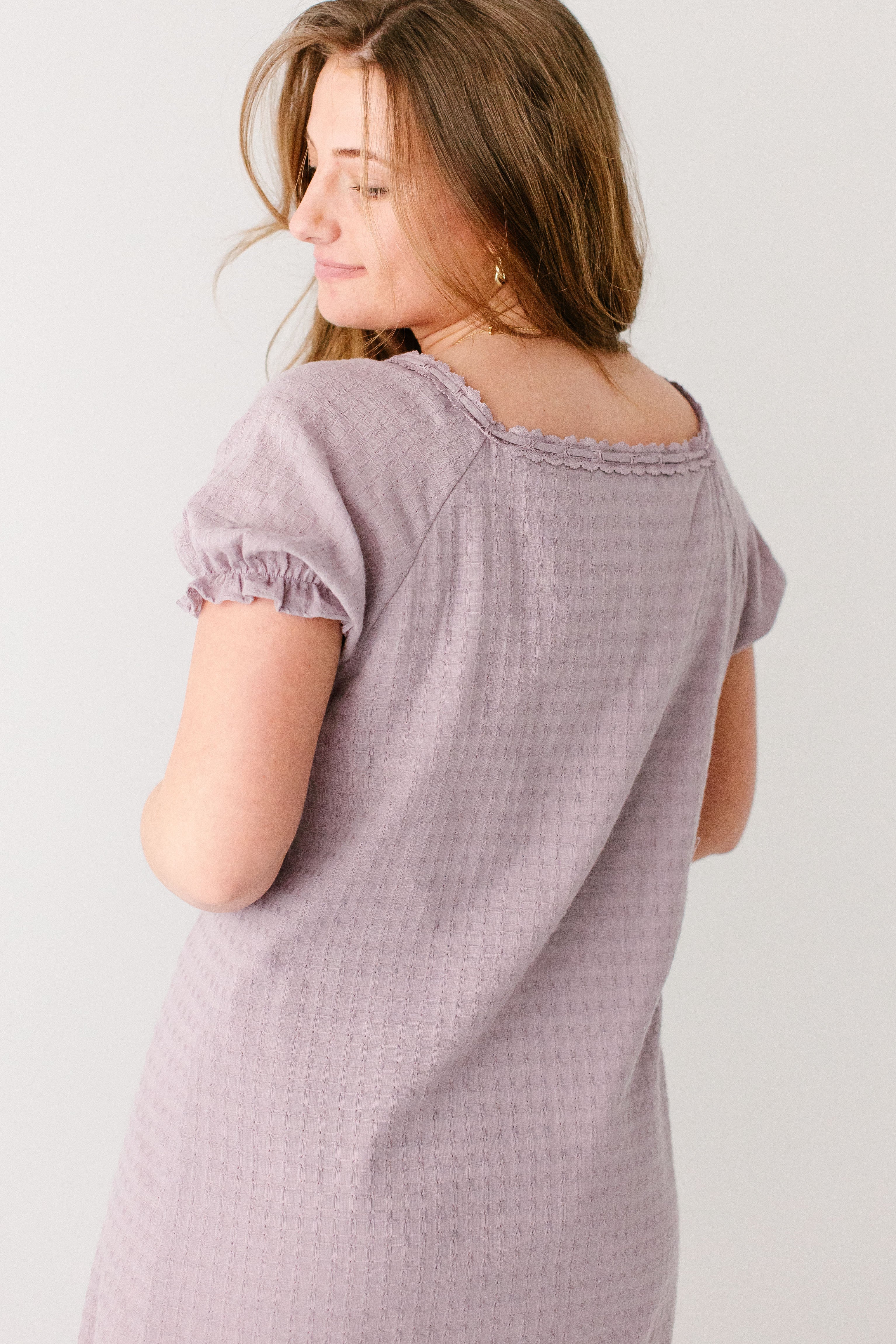 Jenna Lace Trim Peasant Dress - Image 19
