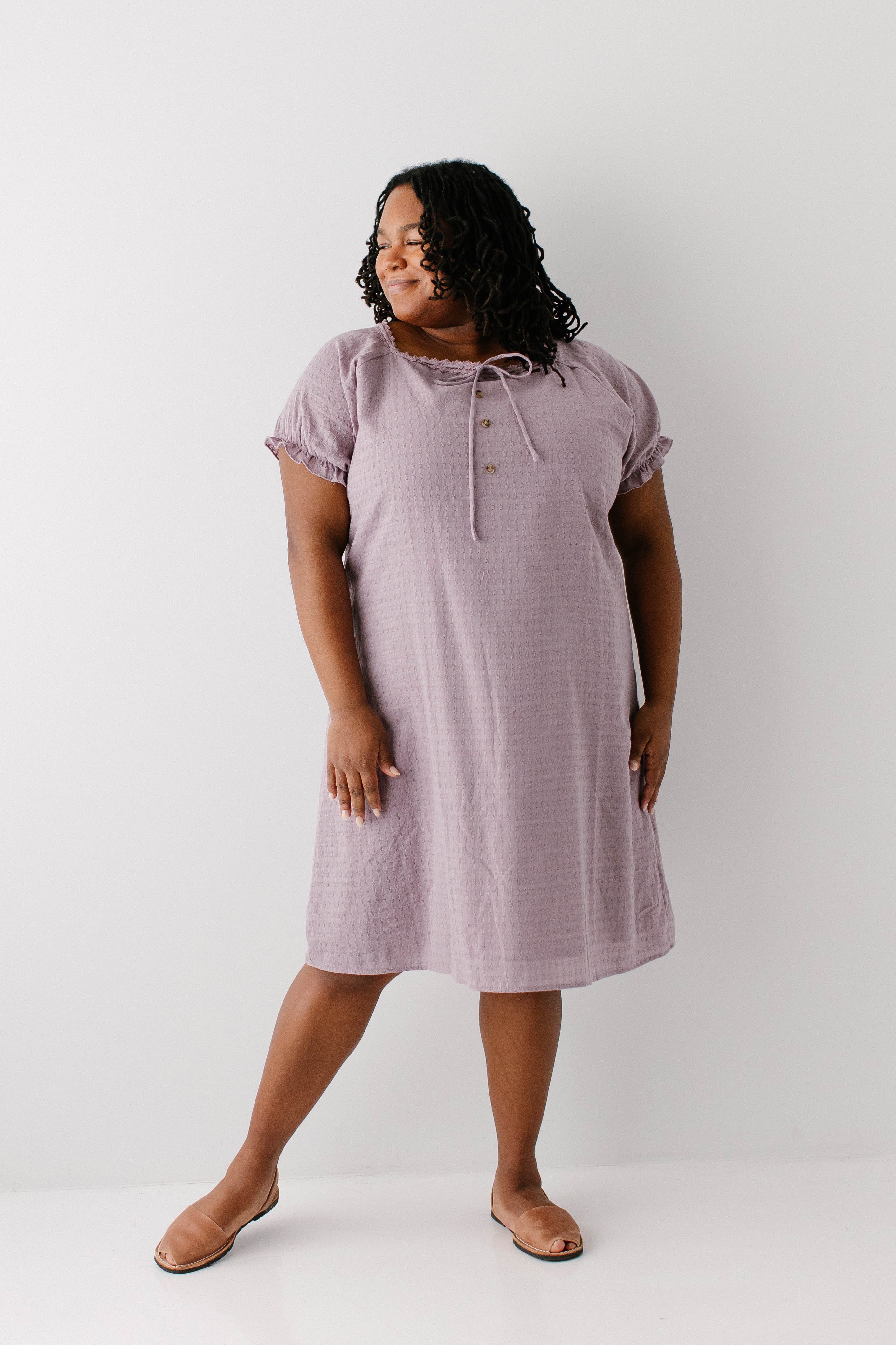 Jenna Lace Trim Peasant Dress - Image 20