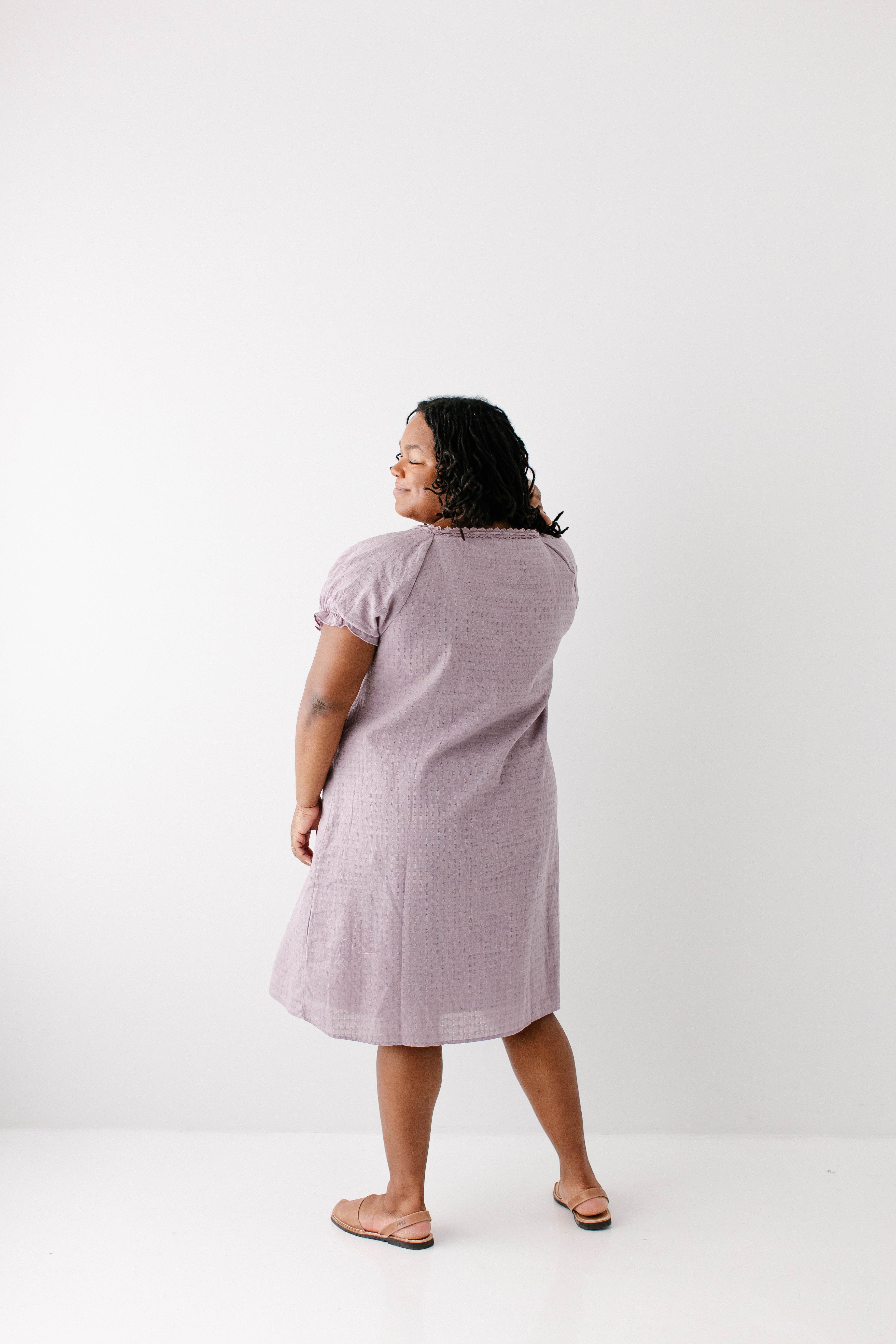 Jenna Lace Trim Peasant Dress - Image 23