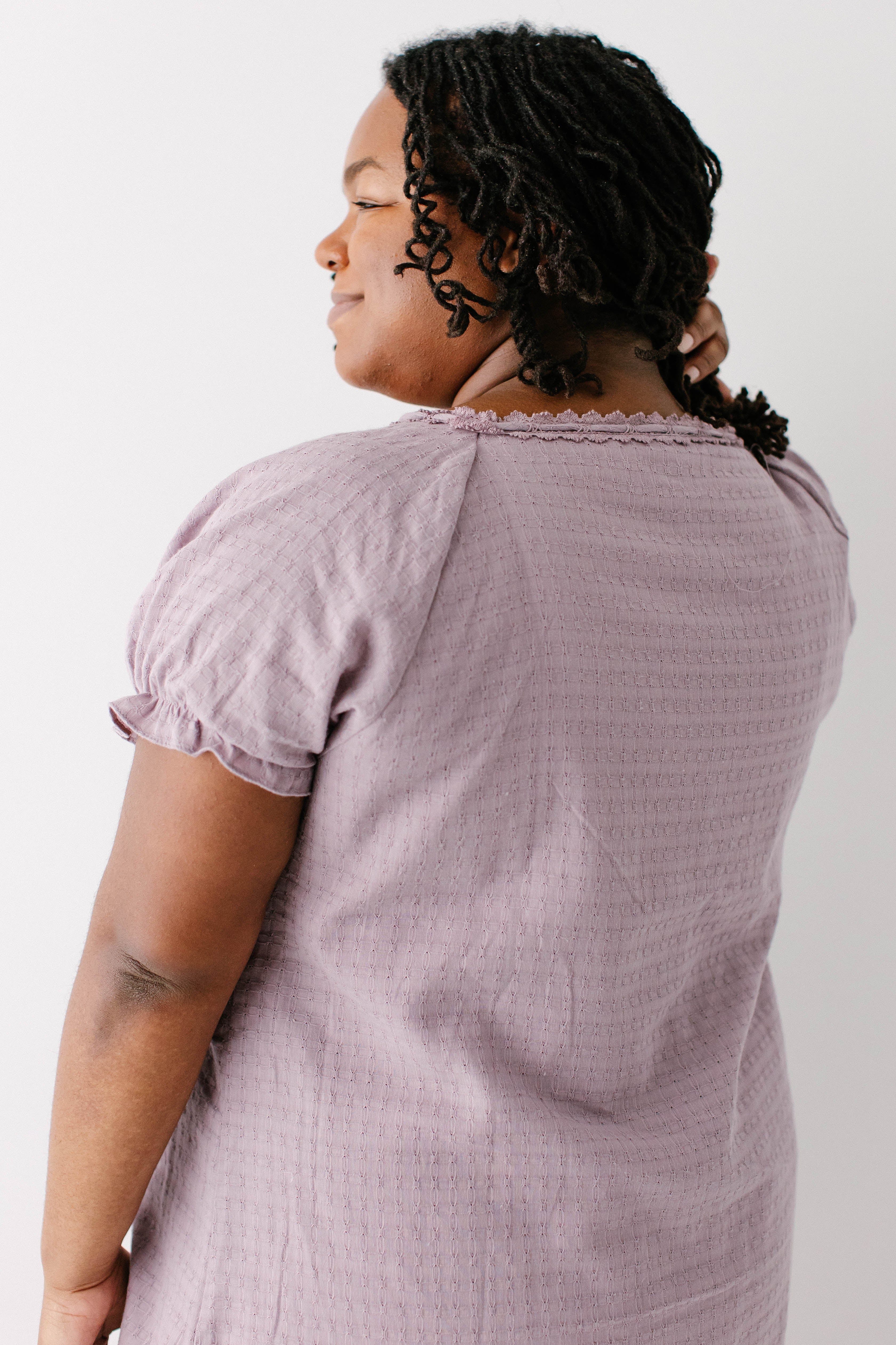 Jenna Lace Trim Peasant Dress - Image 24
