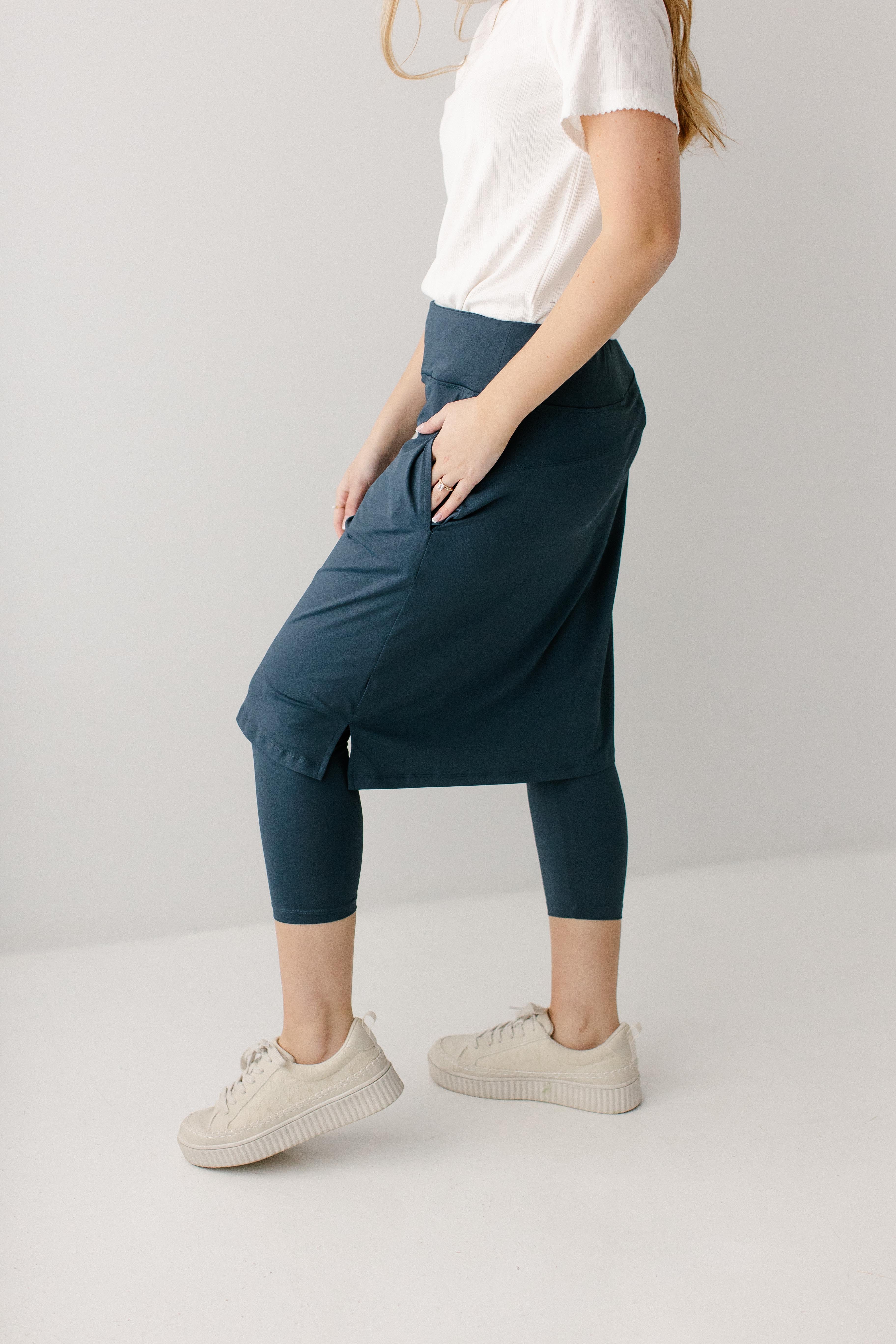 Jessica 3/4 Leggings Skort - Image 15