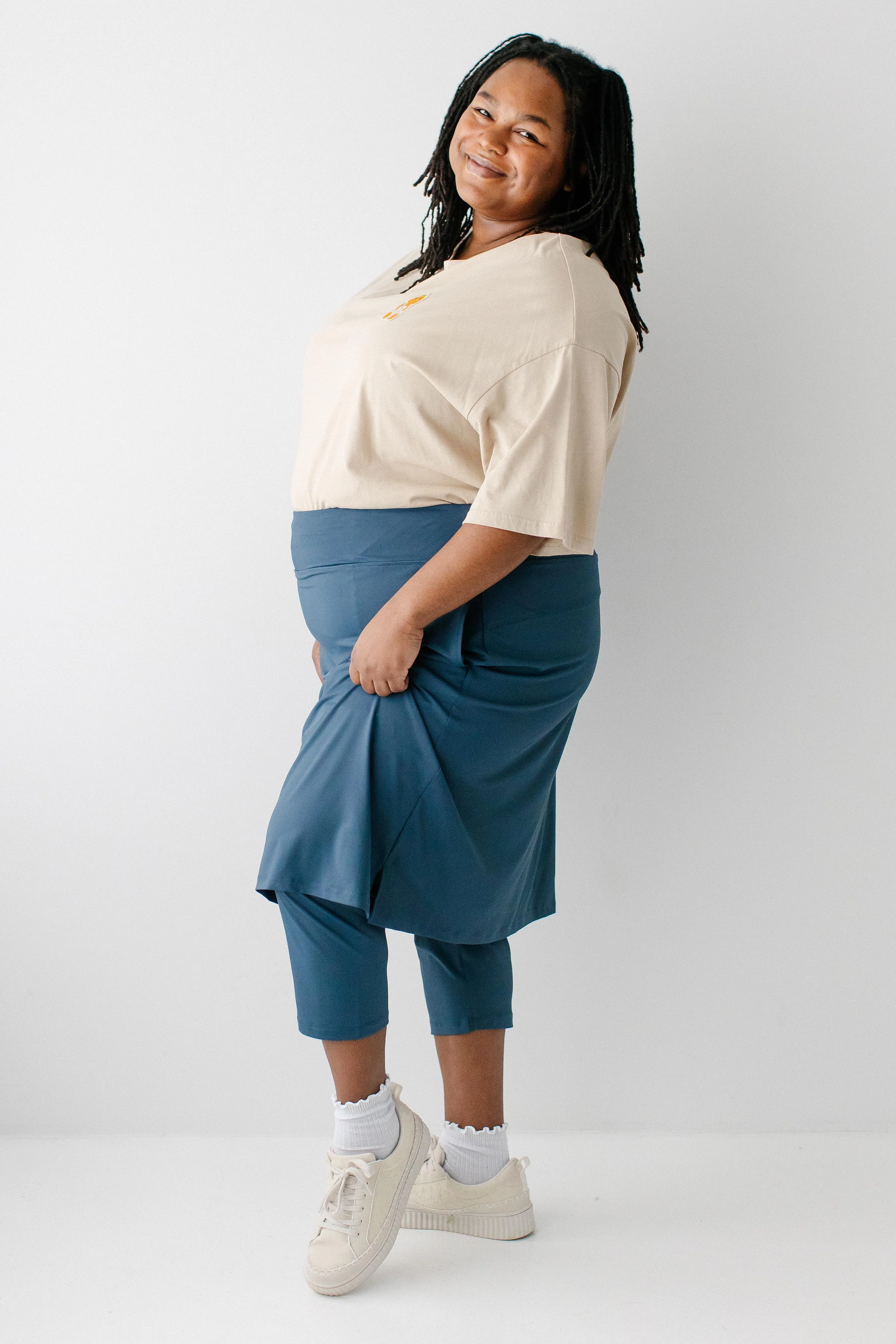 Jessica 3/4 Leggings Skort - Image 18