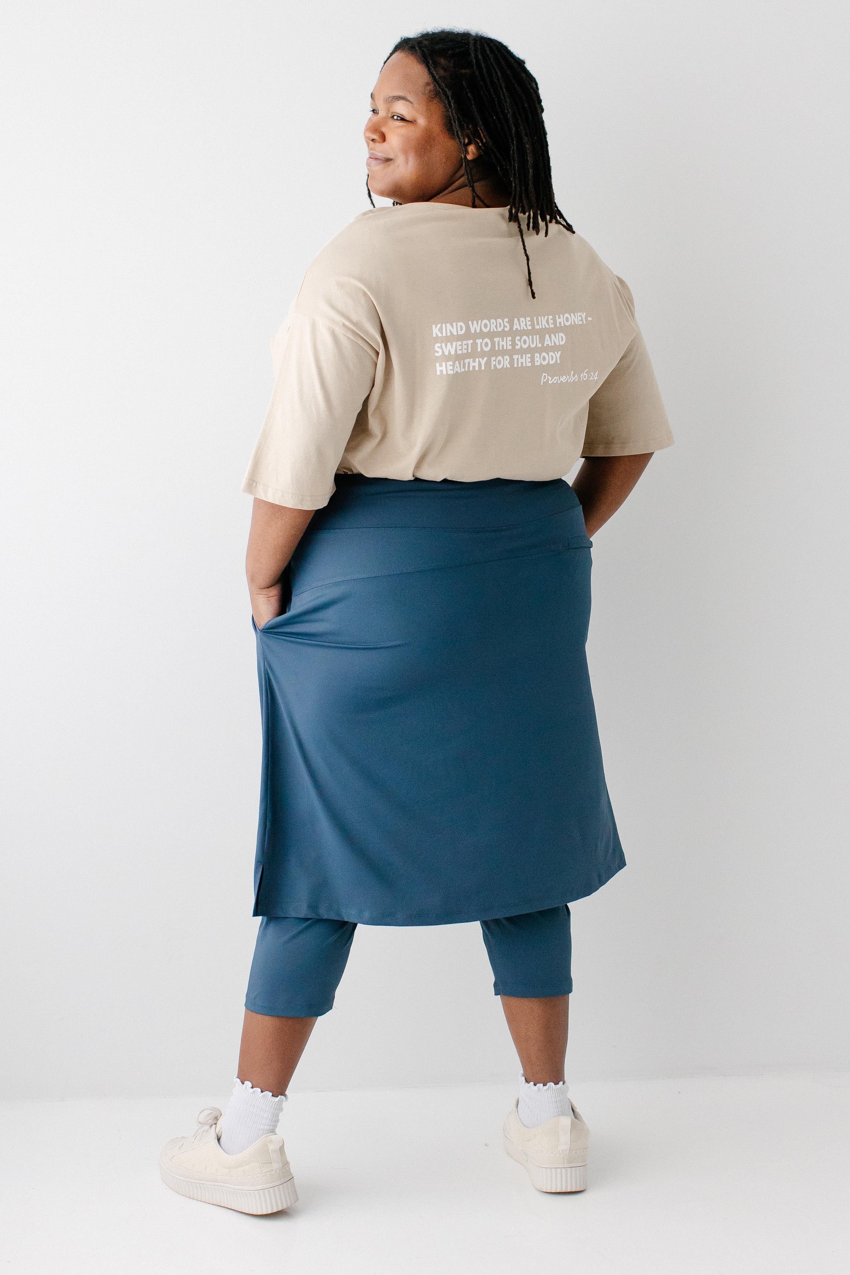 Jessica 3/4 Leggings Skort - Image 21
