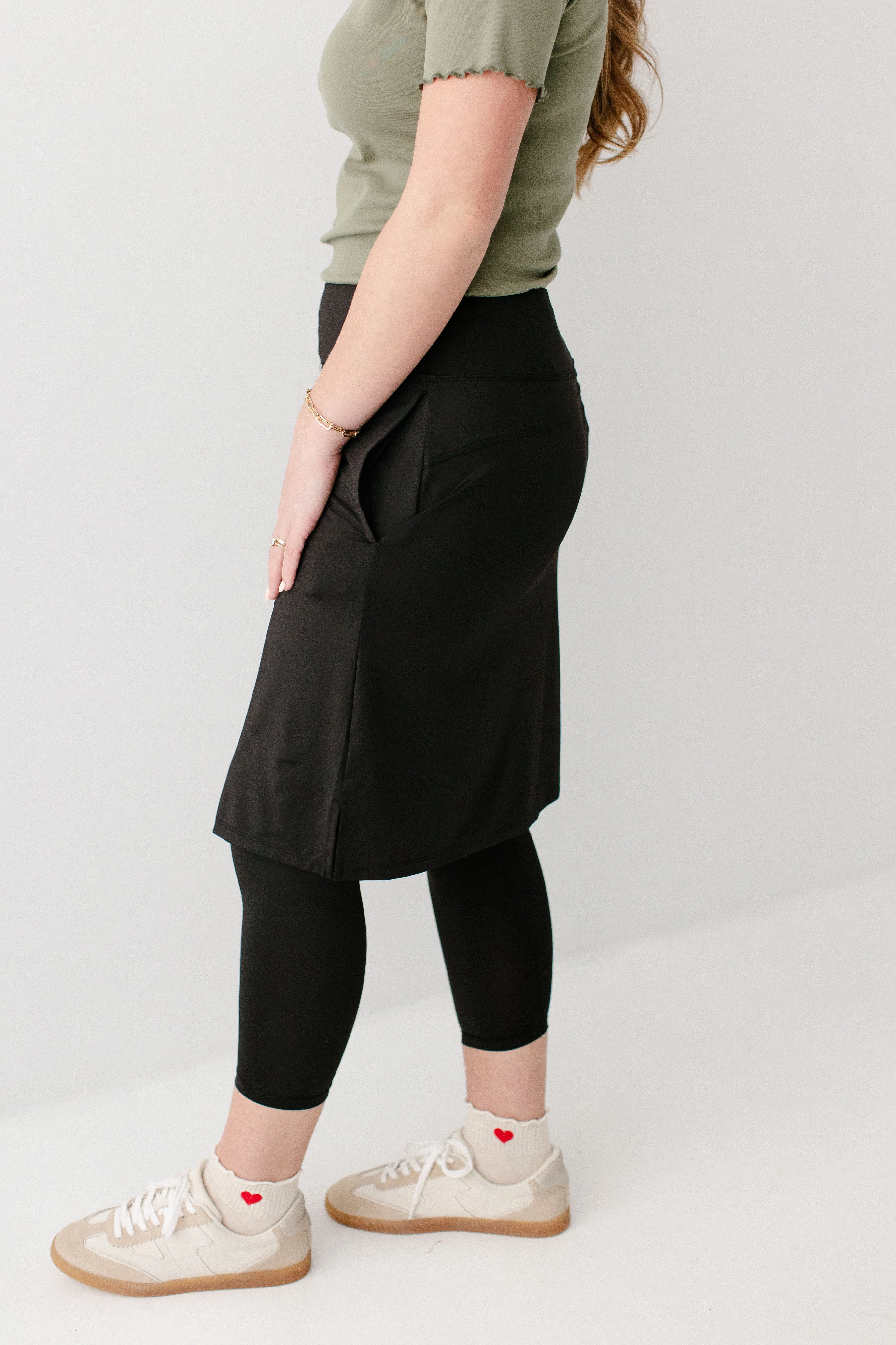Jessica 3/4 Leggings Skort - Image 4