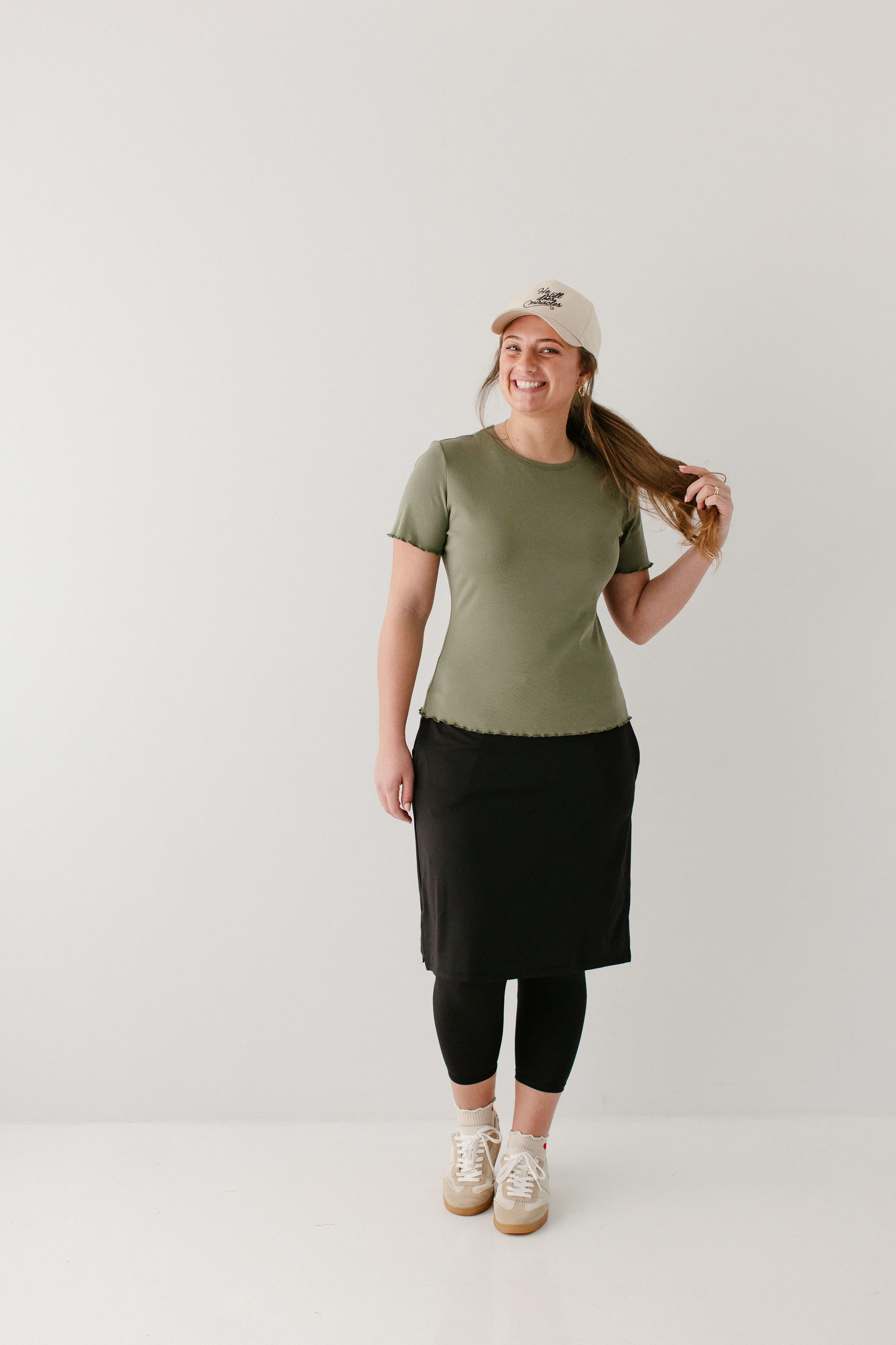 Jessica 3/4 Leggings Skort - Image 5