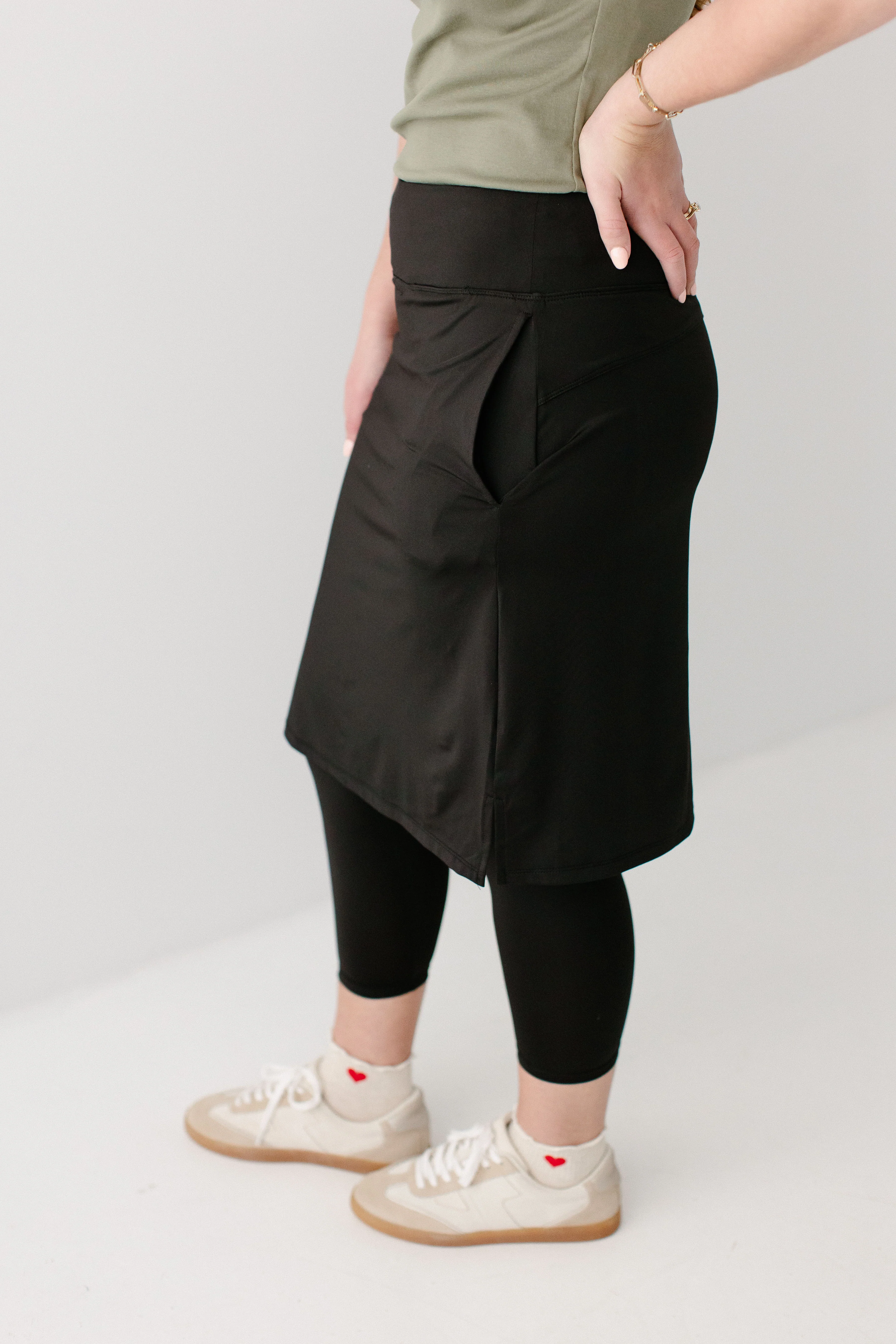 Jessica 3/4 Leggings Skort - Image 6
