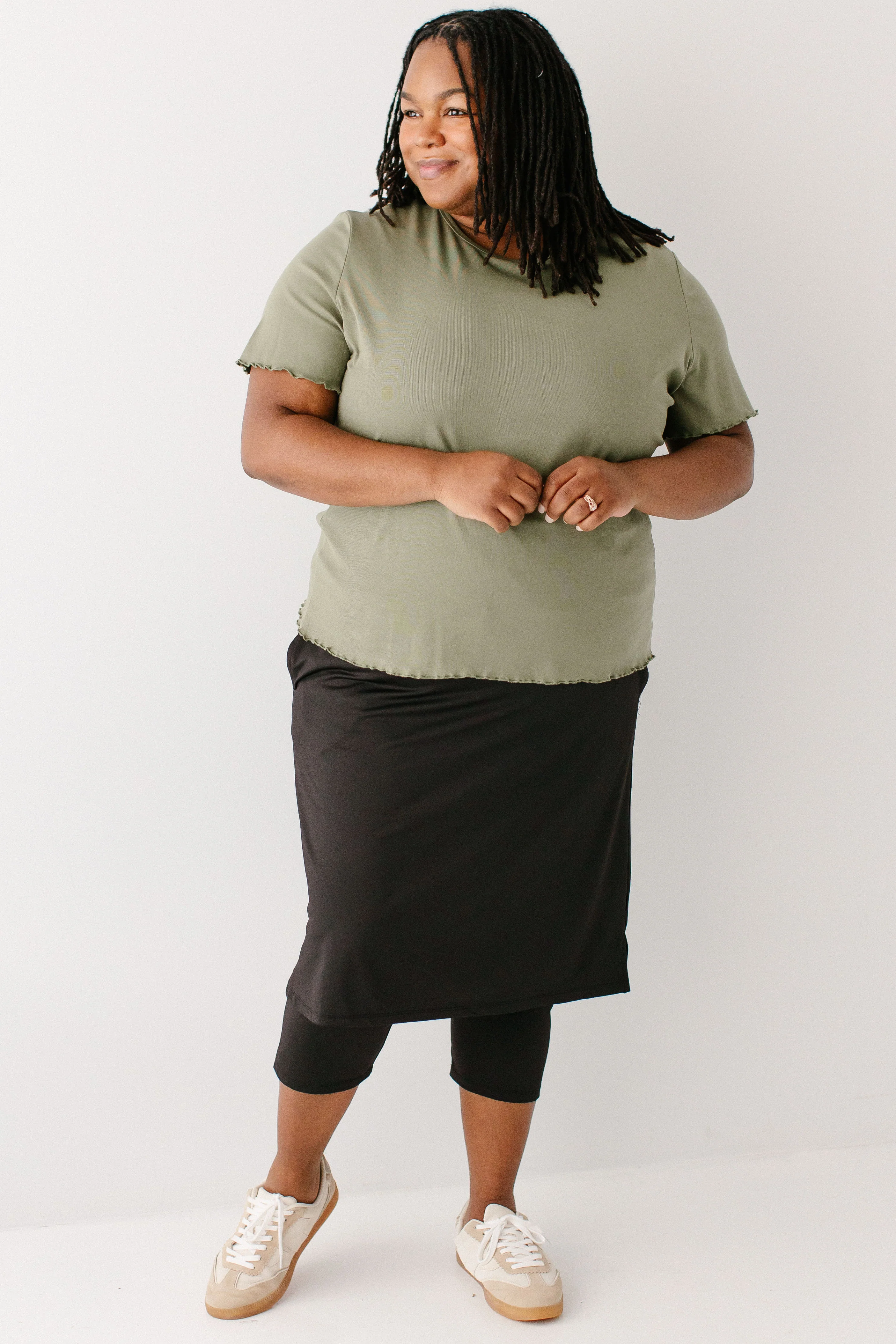 Jessica 3/4 Leggings Skort - Image 8