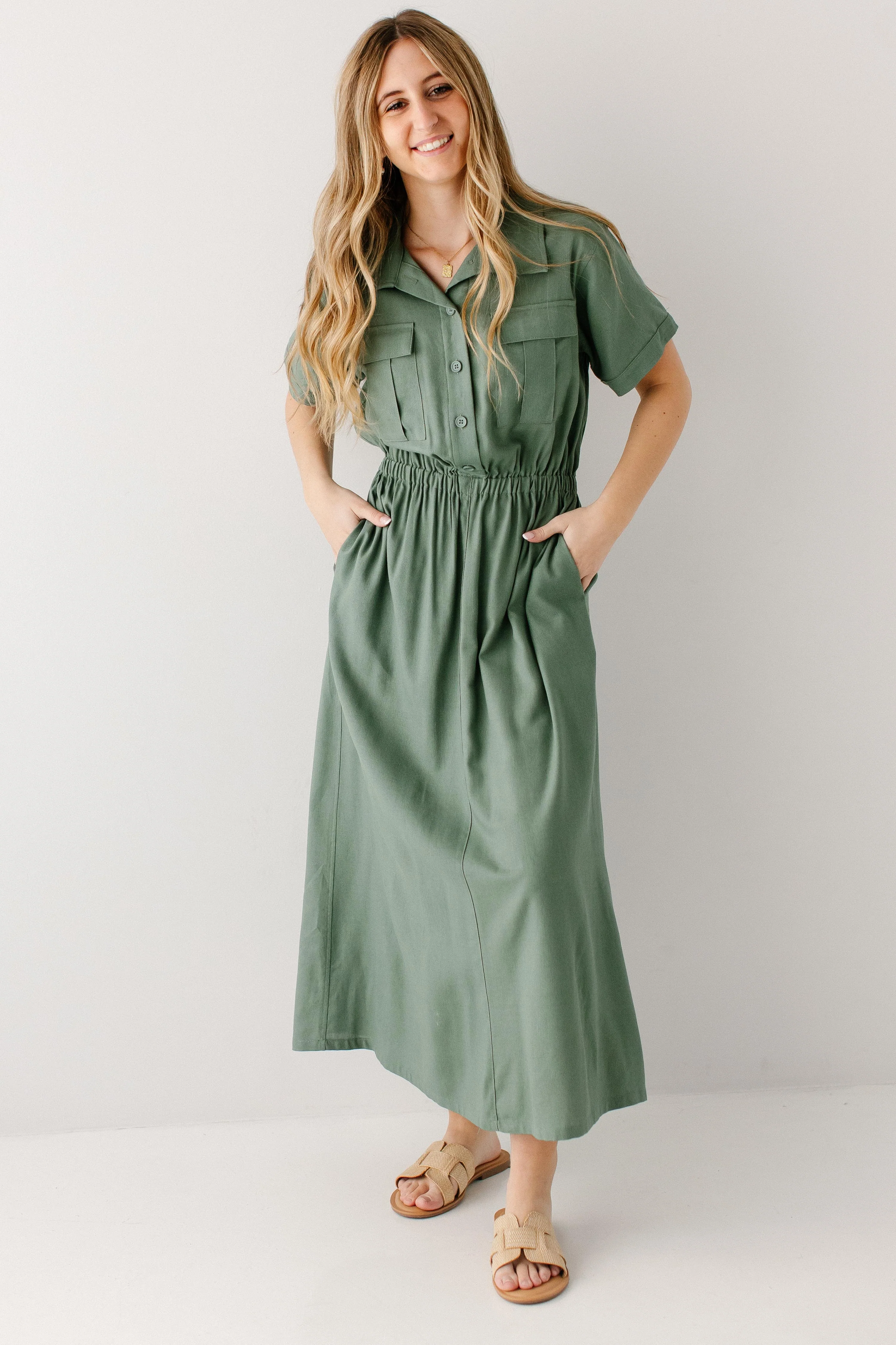 Jo Utility Maxi Dress - Image 6