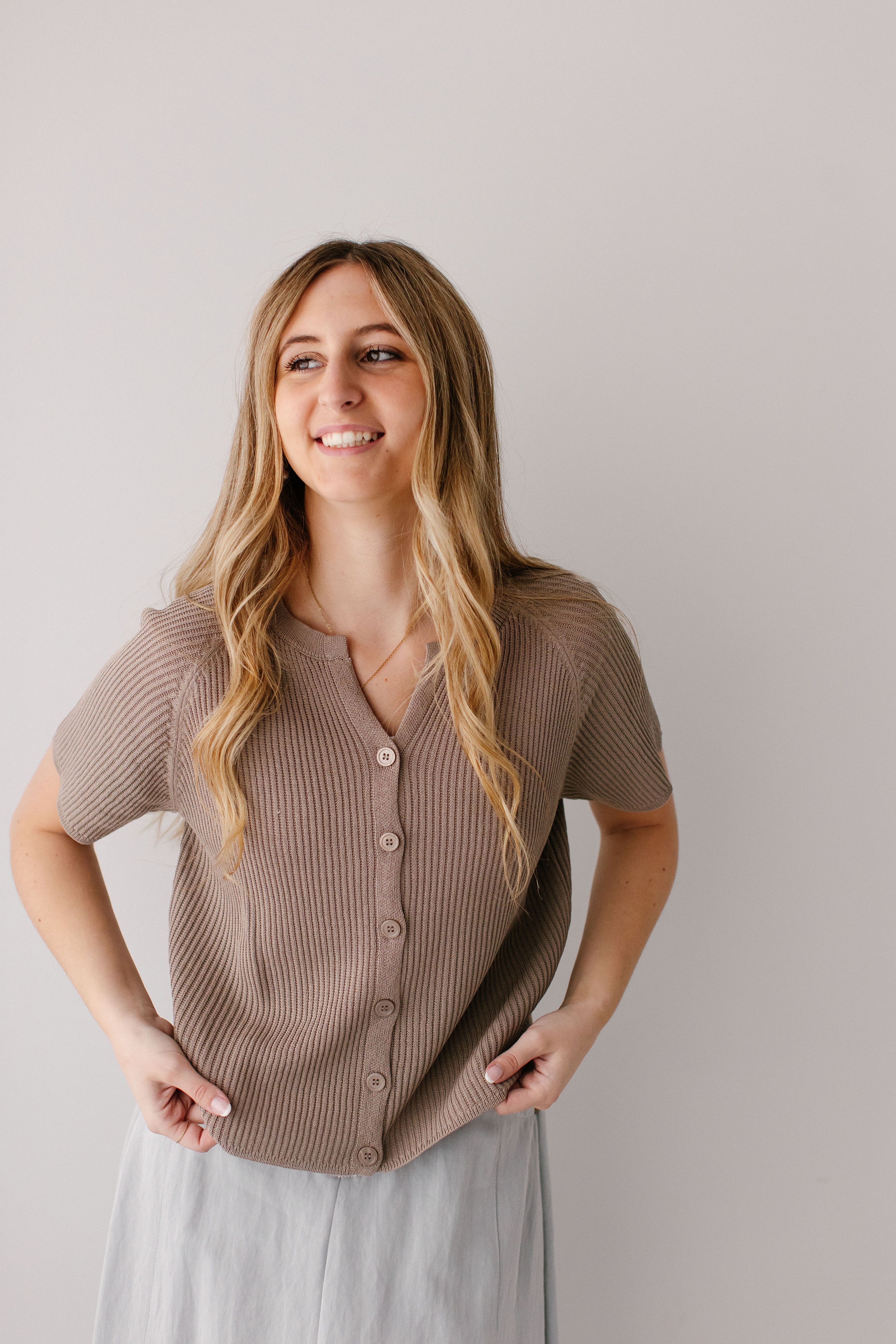 Jocelyn Short Sleeve Cardigan Top - Image 16