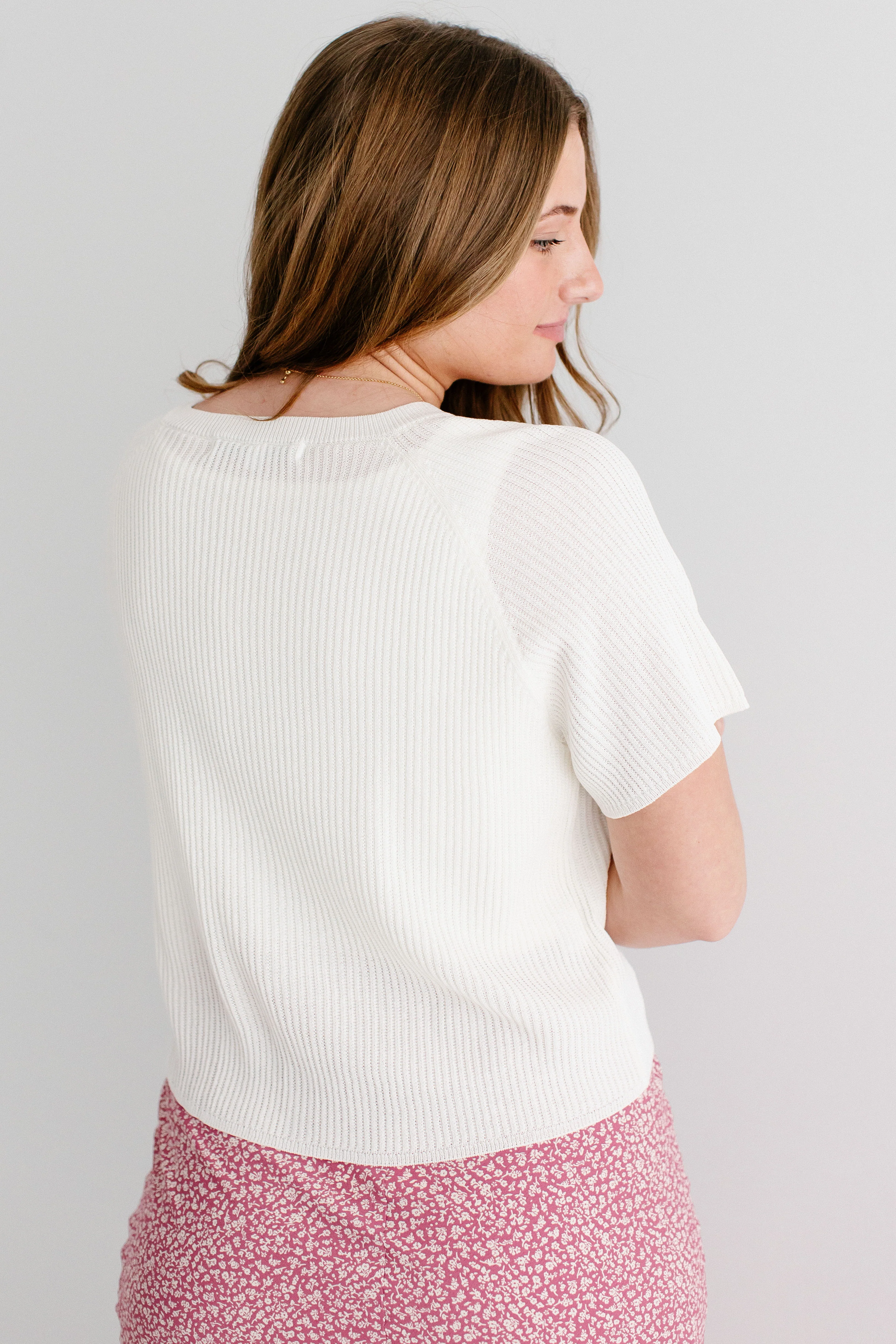 Jocelyn Short Sleeve Cardigan Top - Image 6