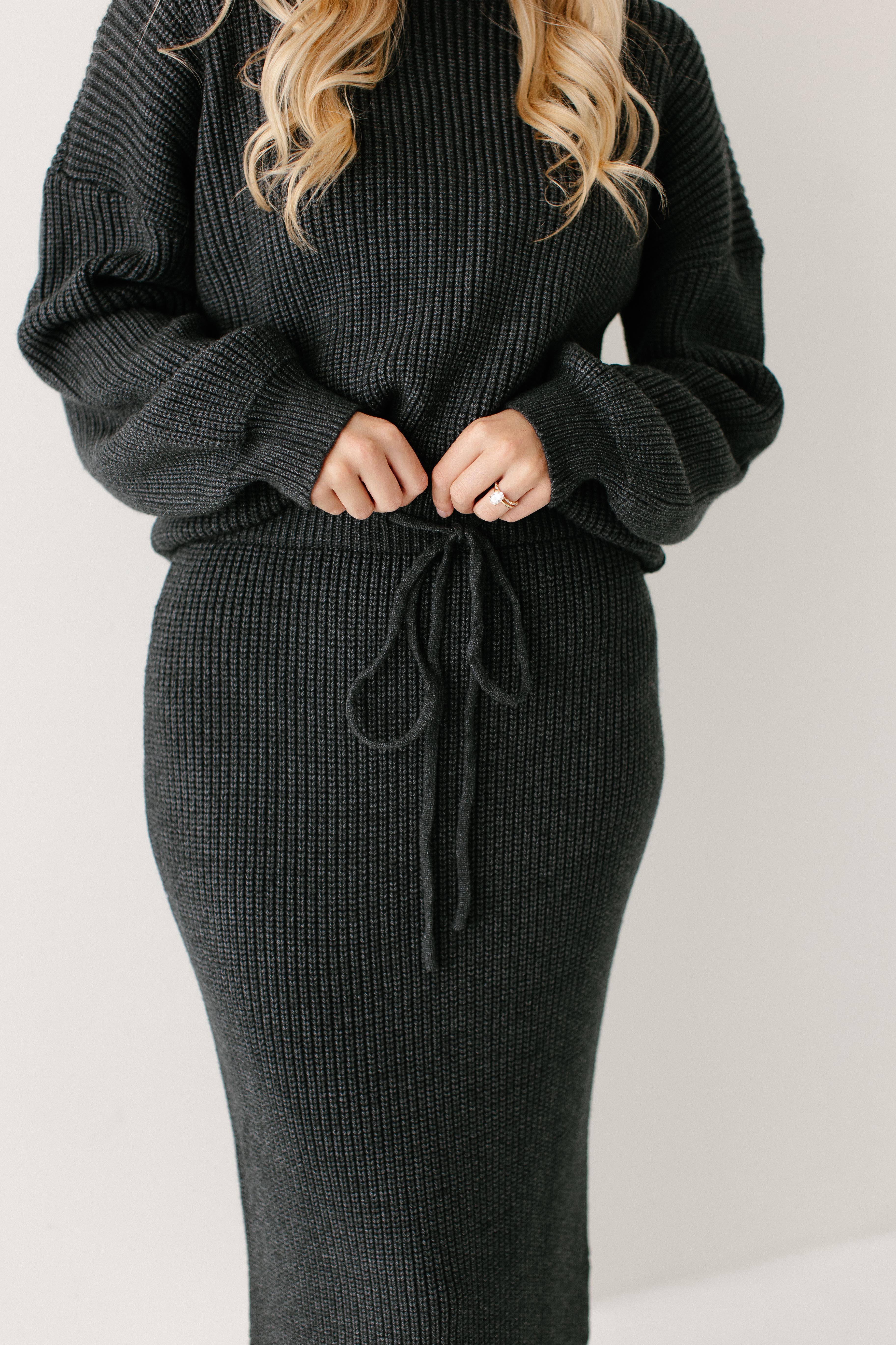 'Jordyn' Midi Sweater Skirt FINAL SALE - Image 6