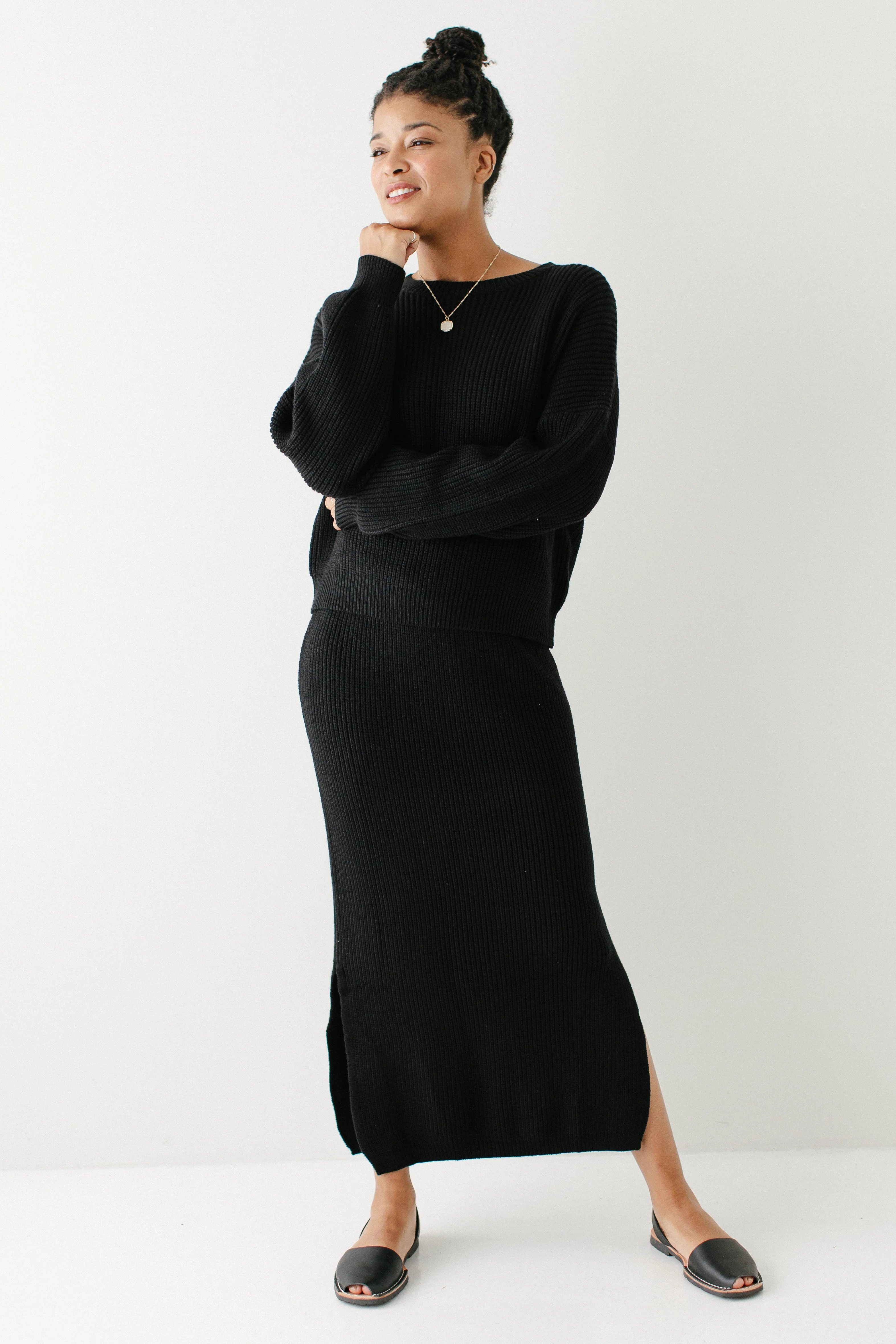 Jordyn Midi Sweater Skirt FINAL SALE - Image 3