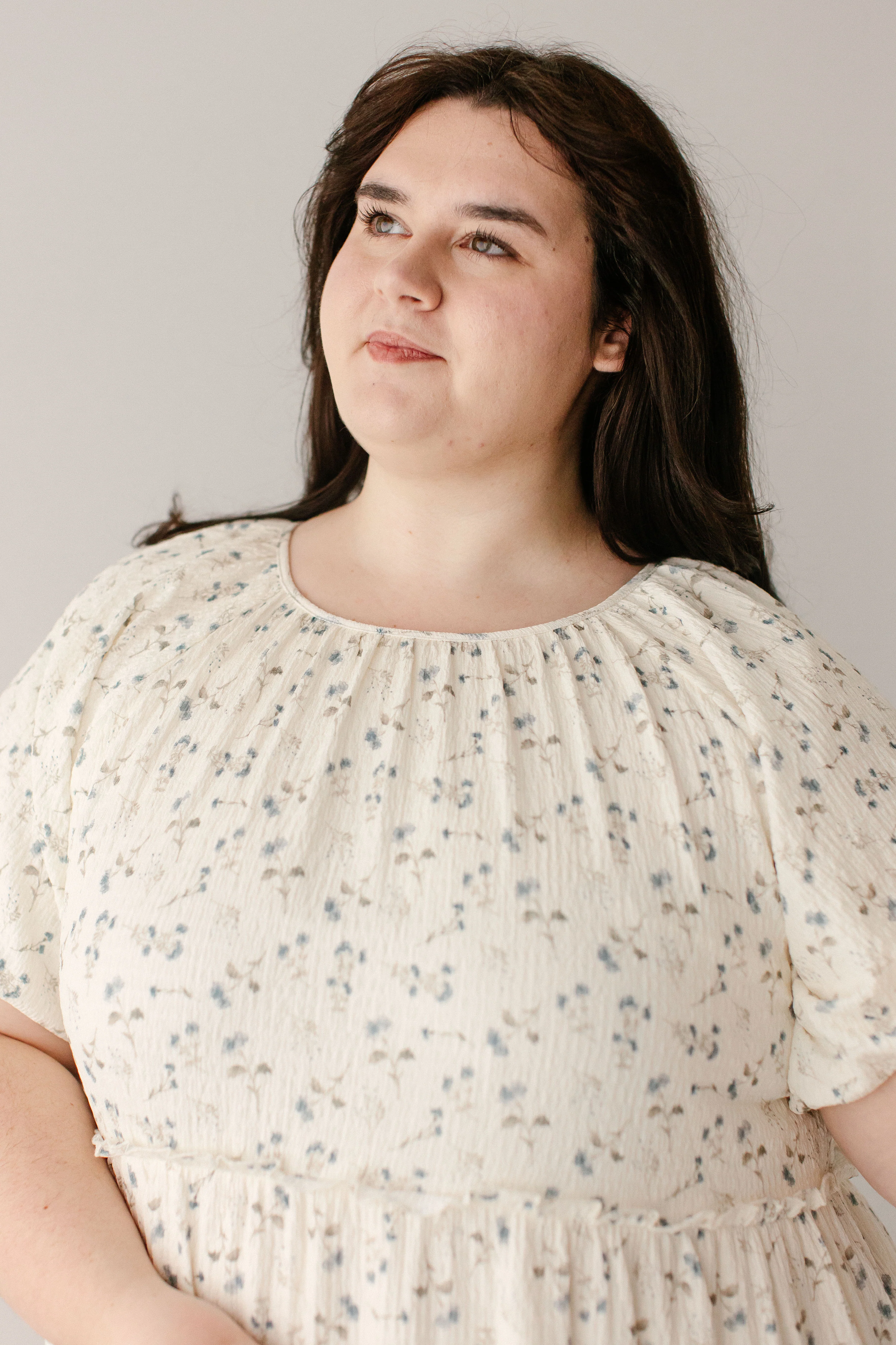 Josephine Ditsy Floral Tiered Midi Dress - Image 10