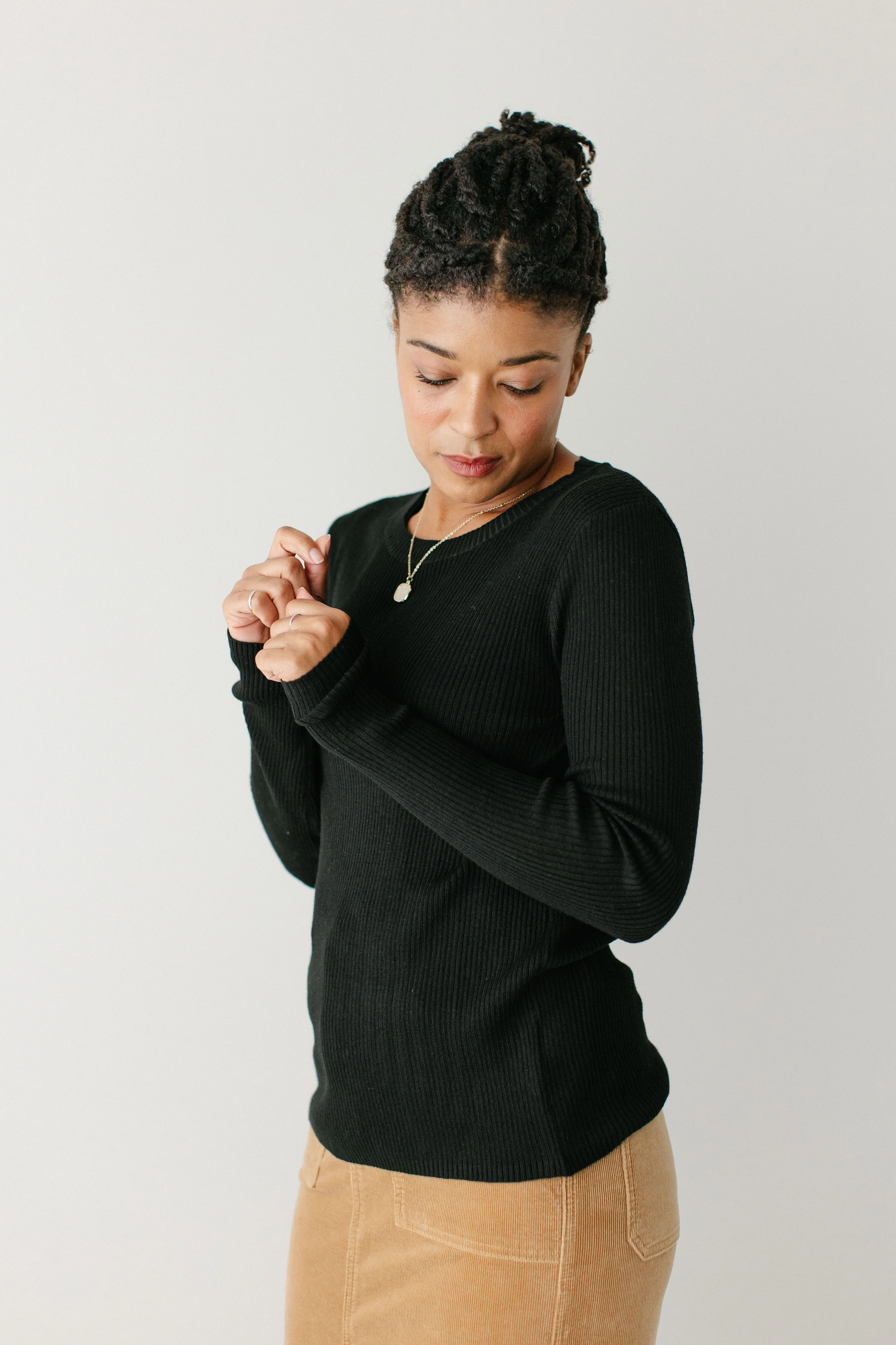 'Judah' Ribbed Sweater Top FINAL SALE - Image 2