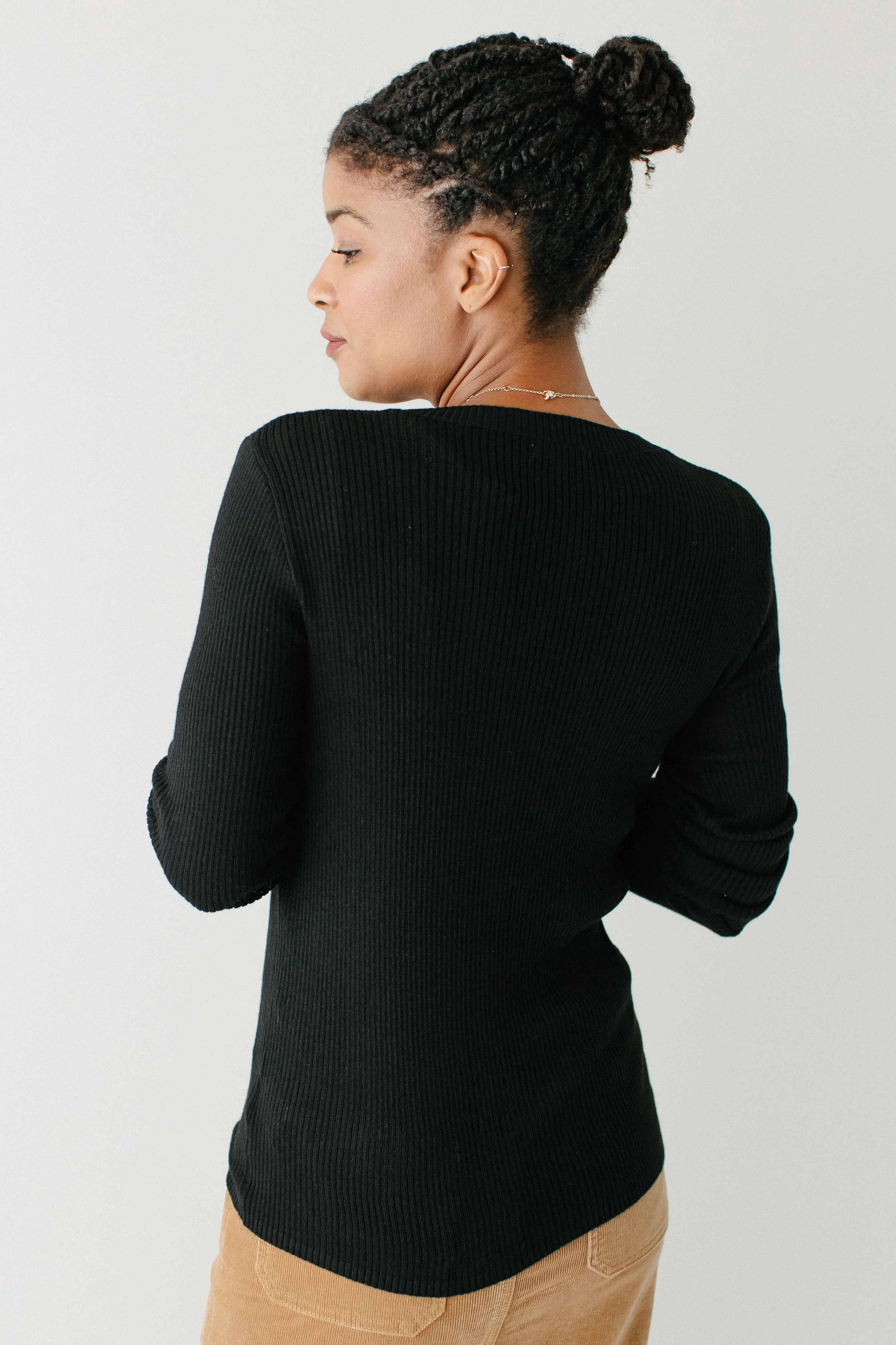'Judah' Ribbed Sweater Top FINAL SALE - Image 4