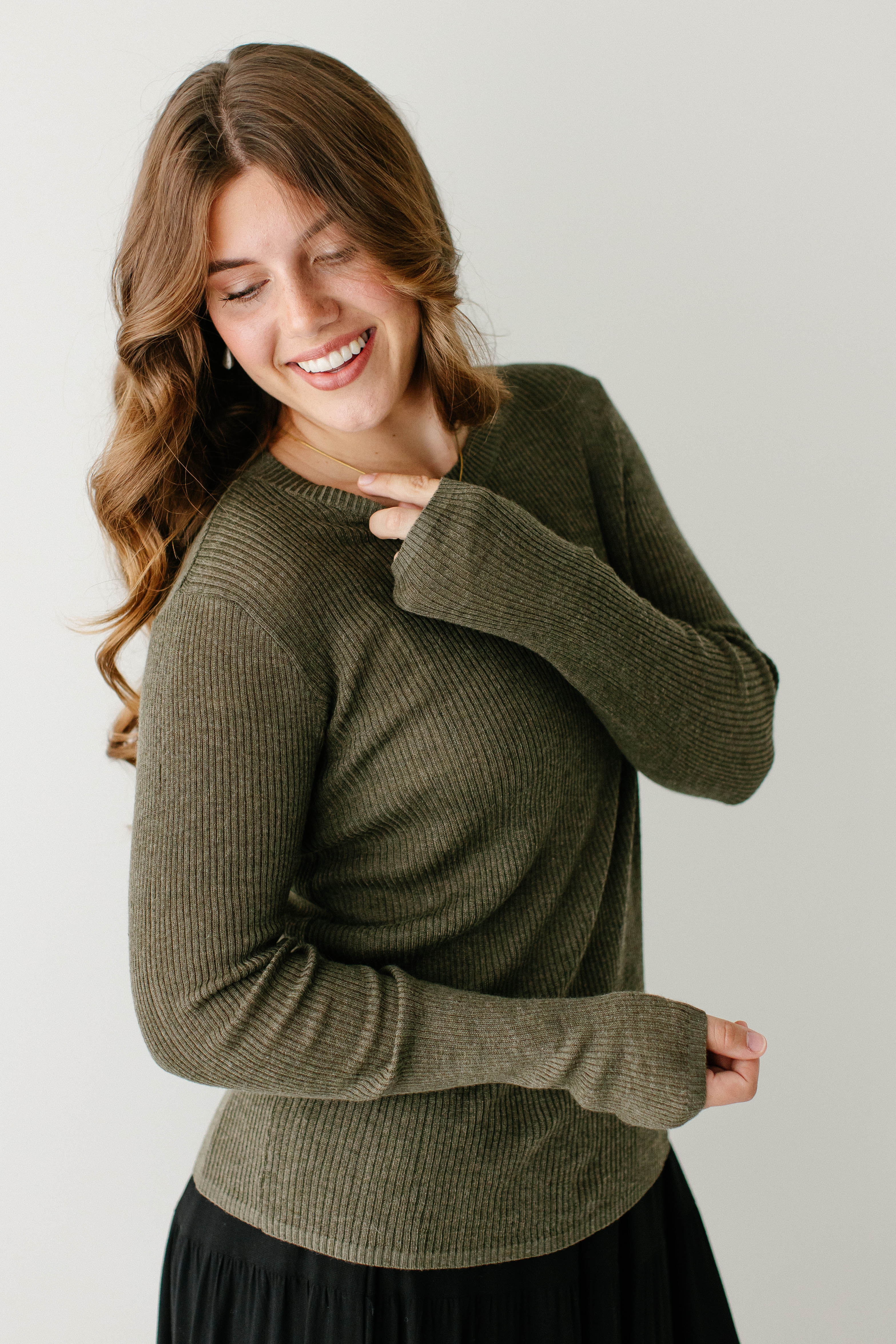 'Judah' Ribbed Sweater Top FINAL SALE - Image 6