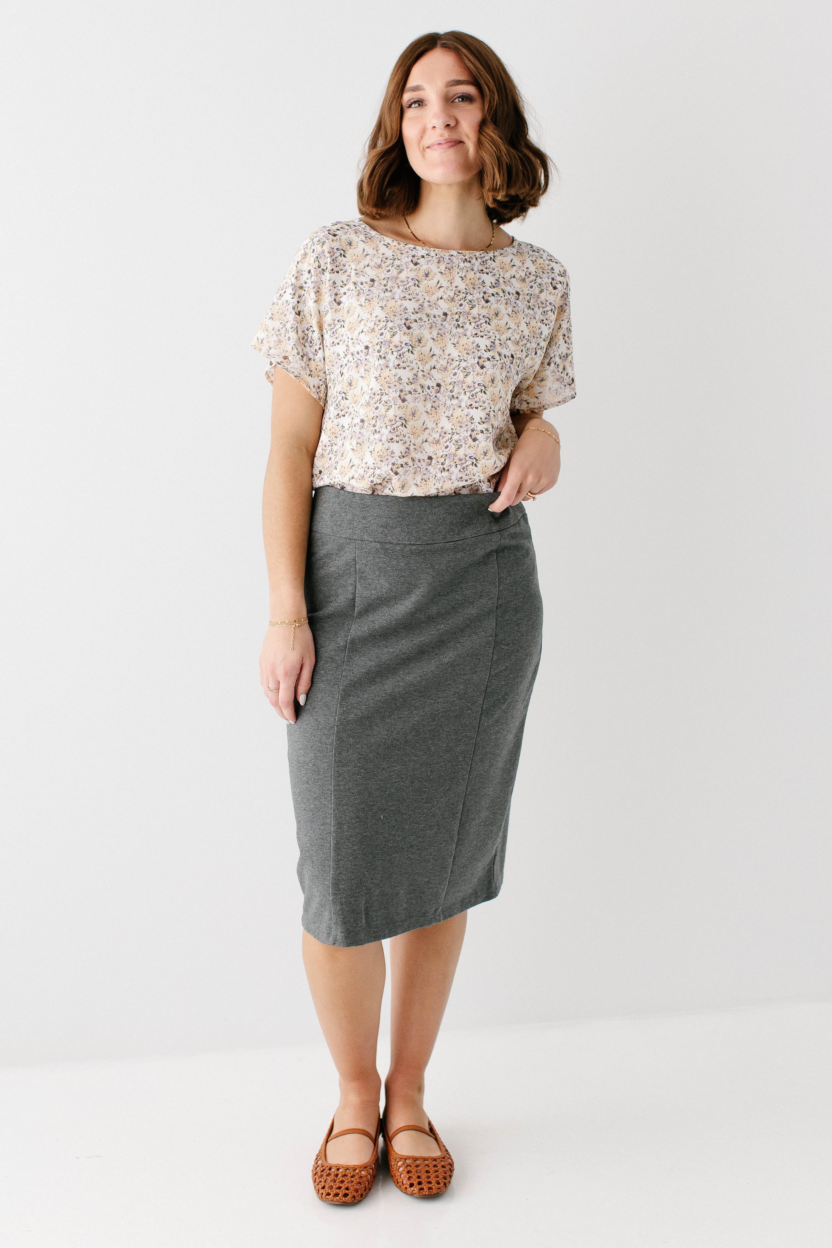 Kara Stretch Knit Skirt FINAL SALE - Image 4