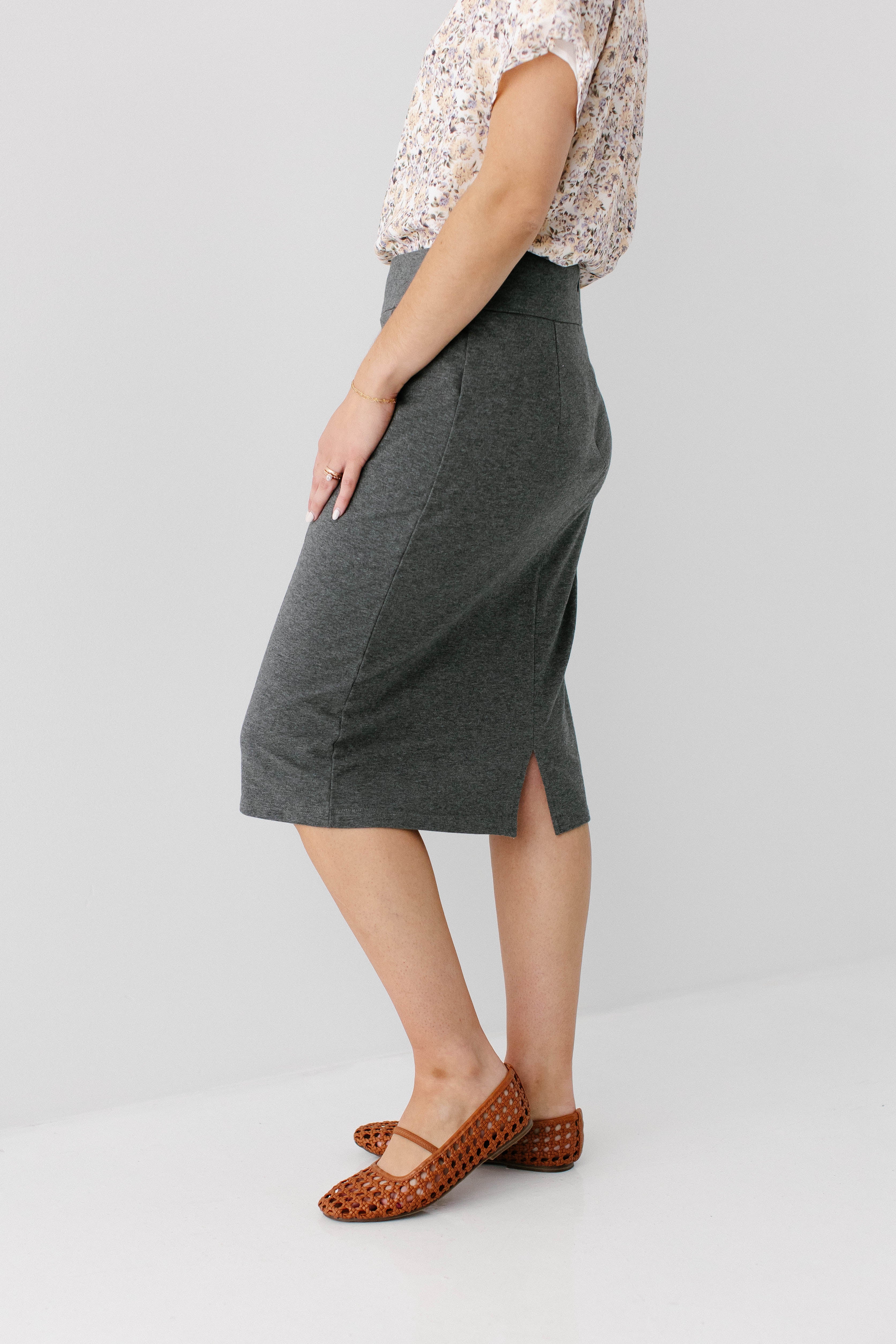 Kara Stretch Knit Skirt FINAL SALE - Image 5
