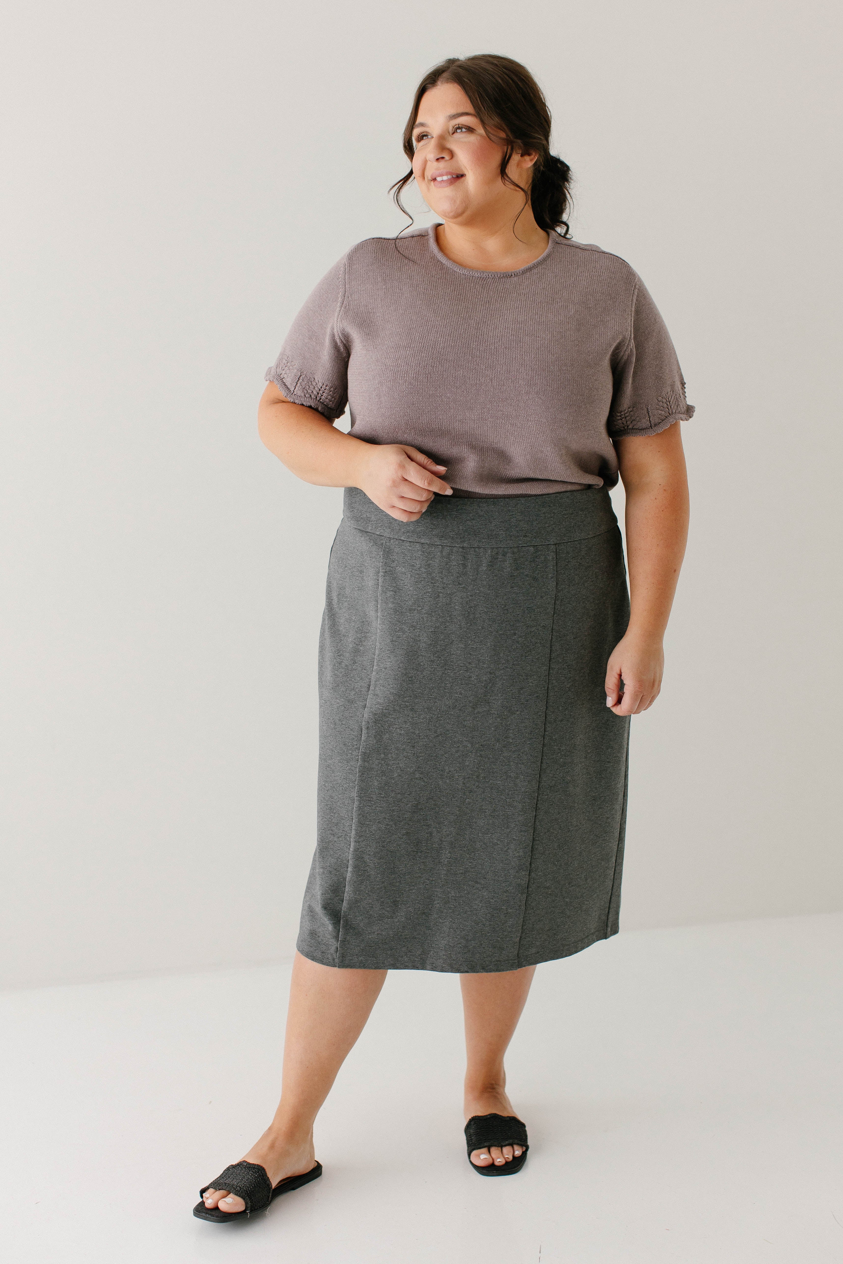 Kara Stretch Knit Skirt FINAL SALE - Image 9