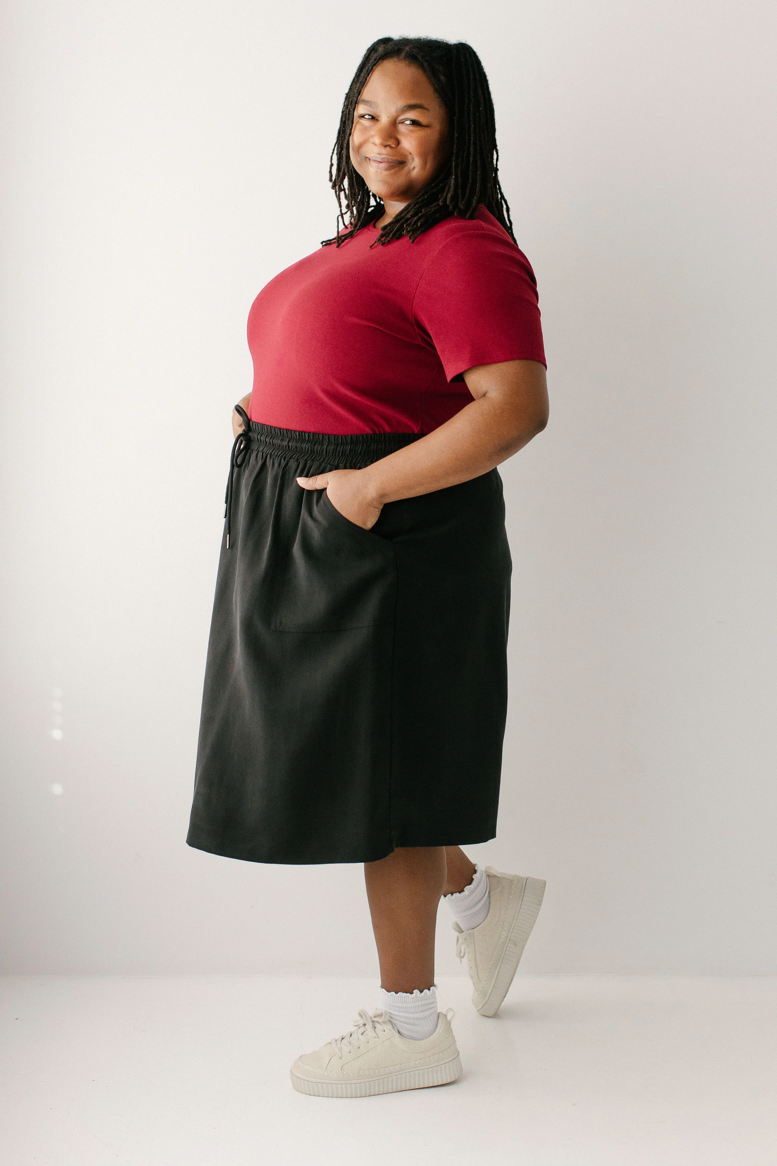 Katrina Drawstring Tencel Skirt - Image 10