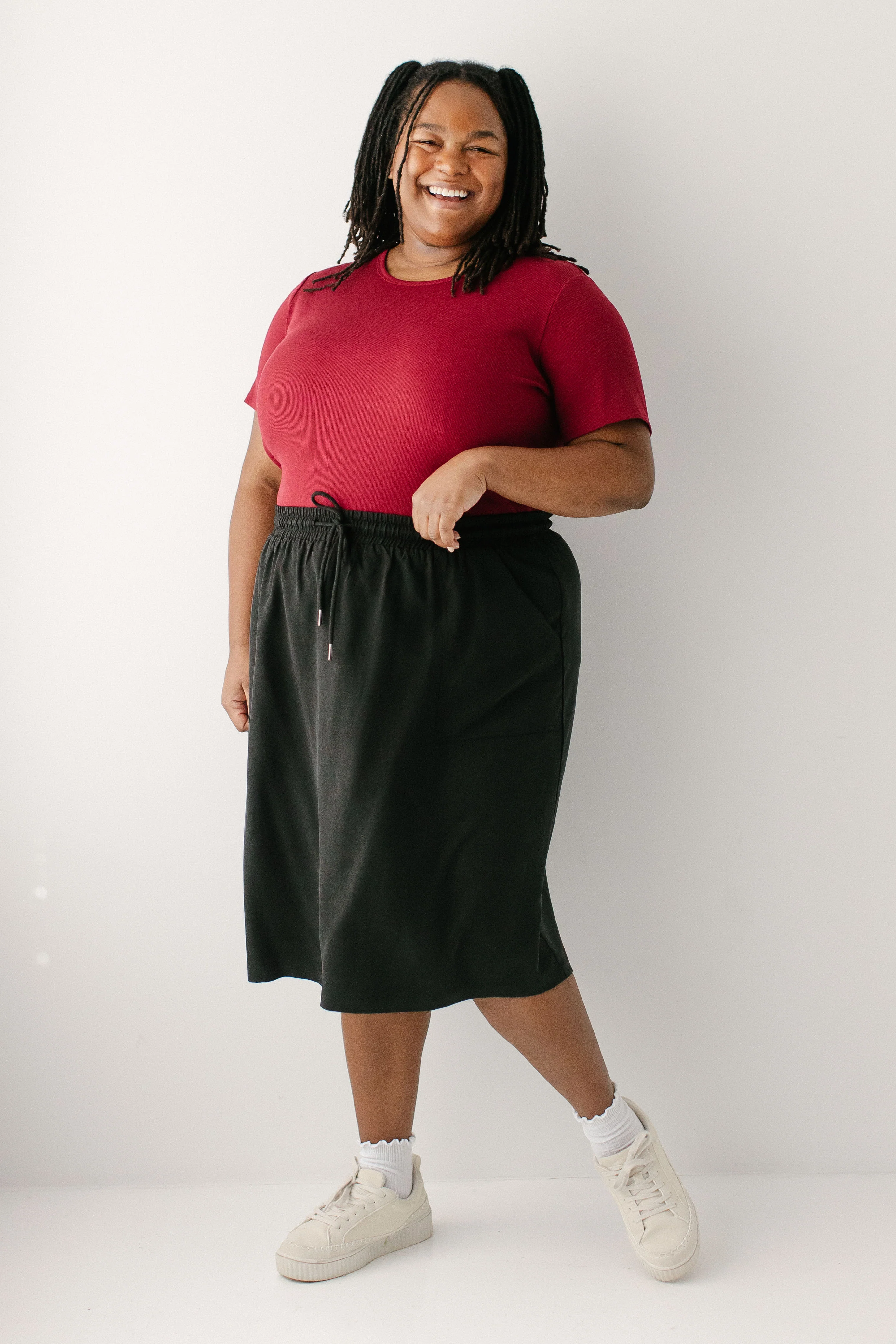 Katrina Drawstring Tencel Skirt - Image 2