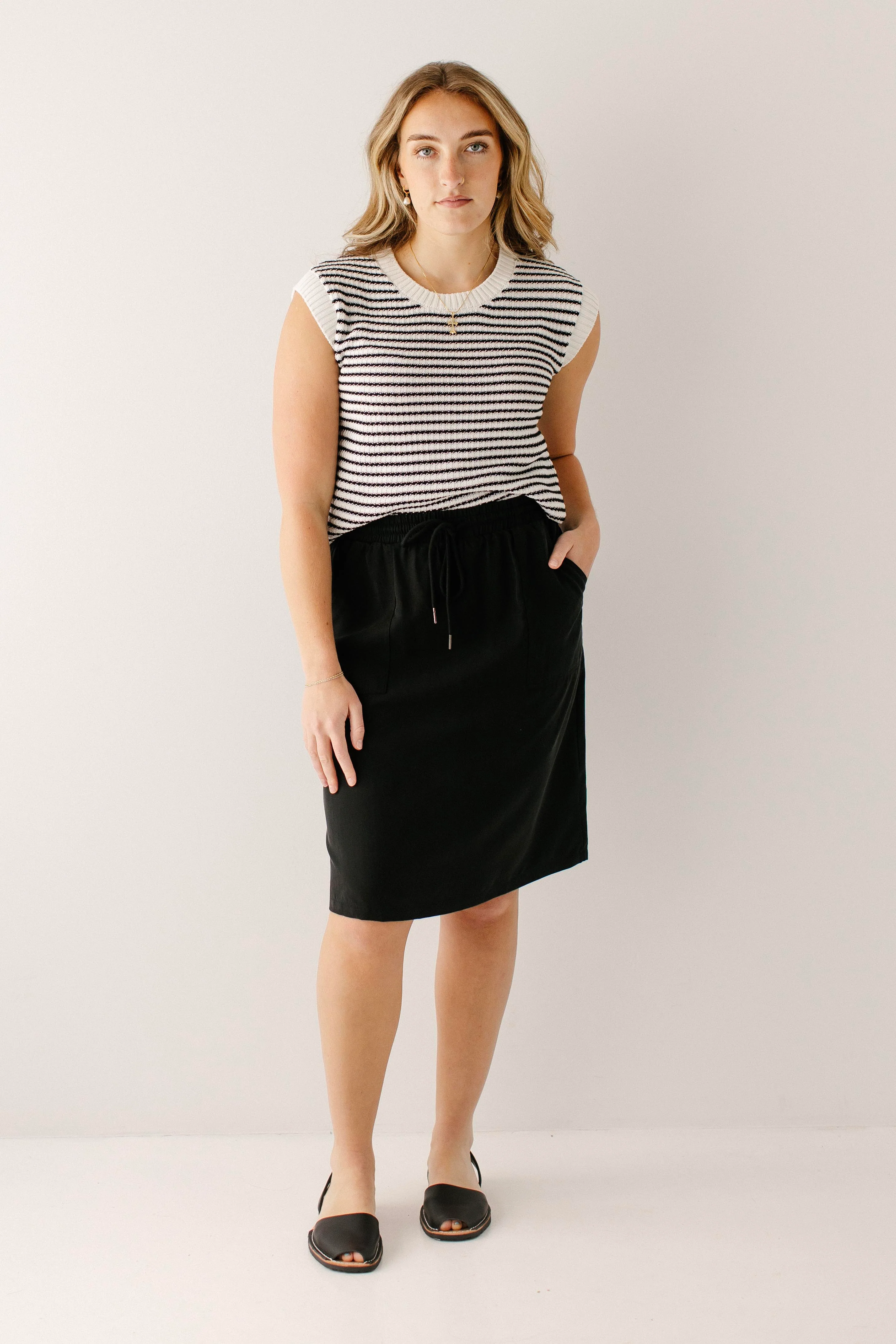 Katrina Drawstring Tencel Skirt - Image 4