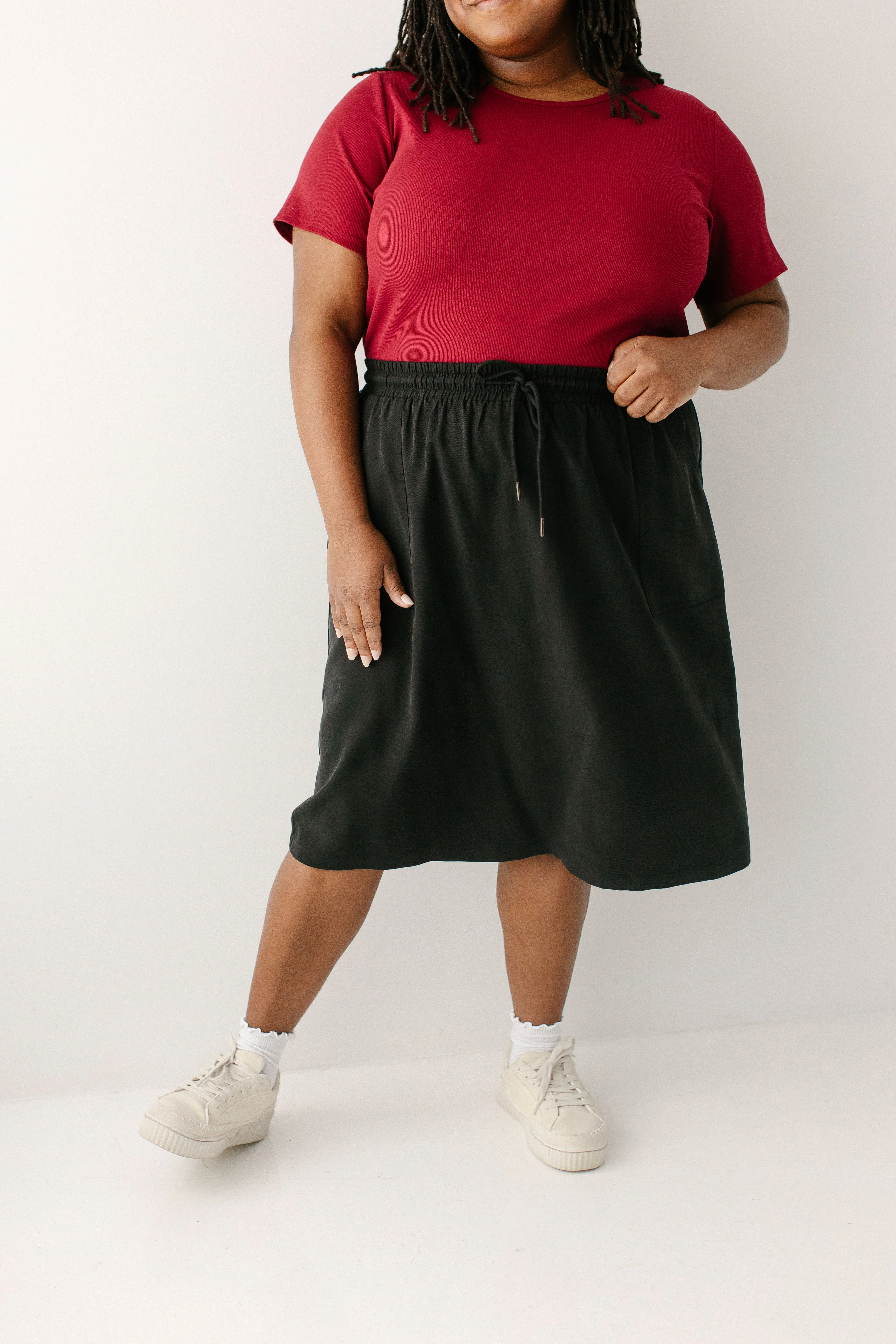 Katrina Drawstring Tencel Skirt - Image 9