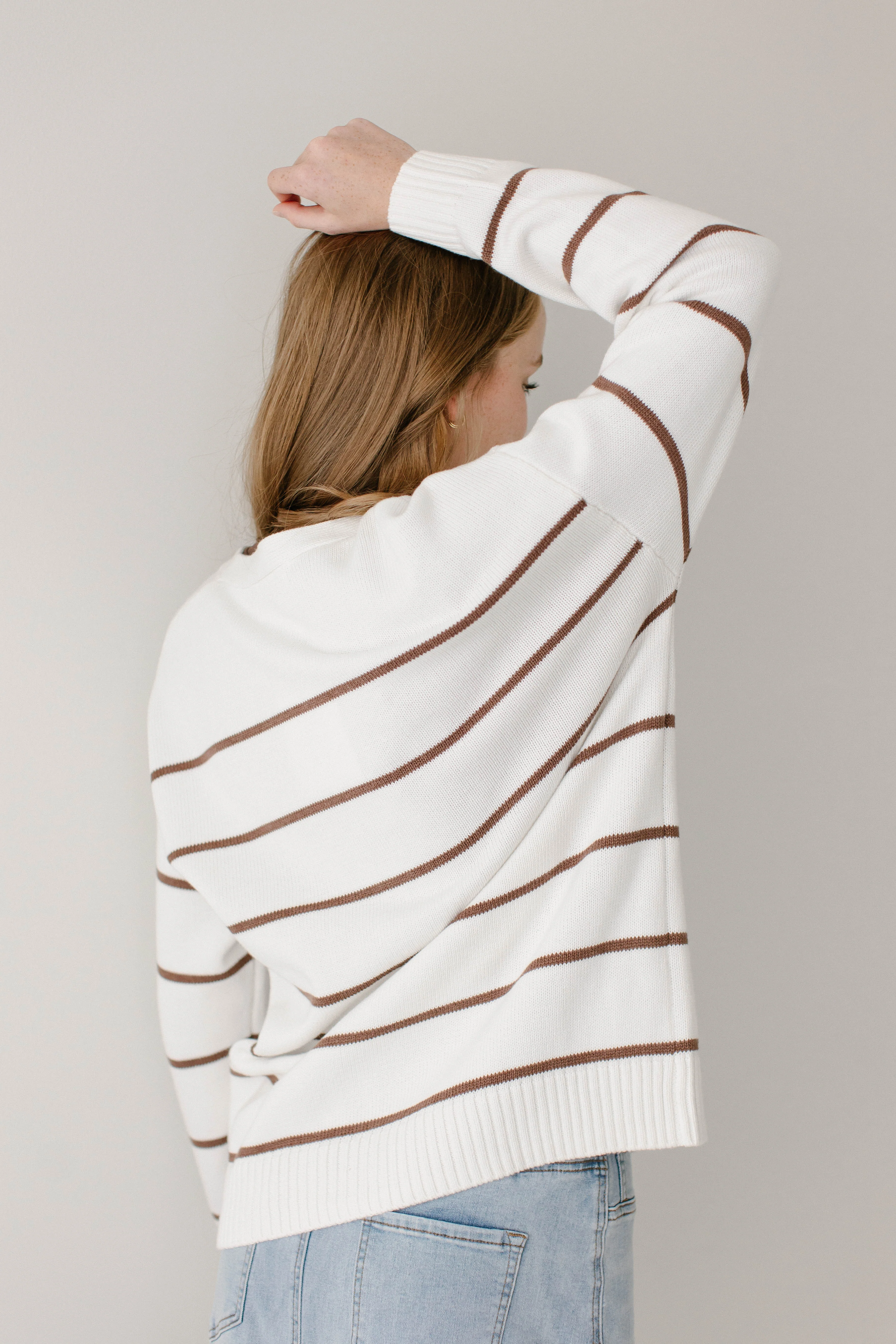 Kayne Classic Striped Cotton Cardigan FINAL SALE - Image 11