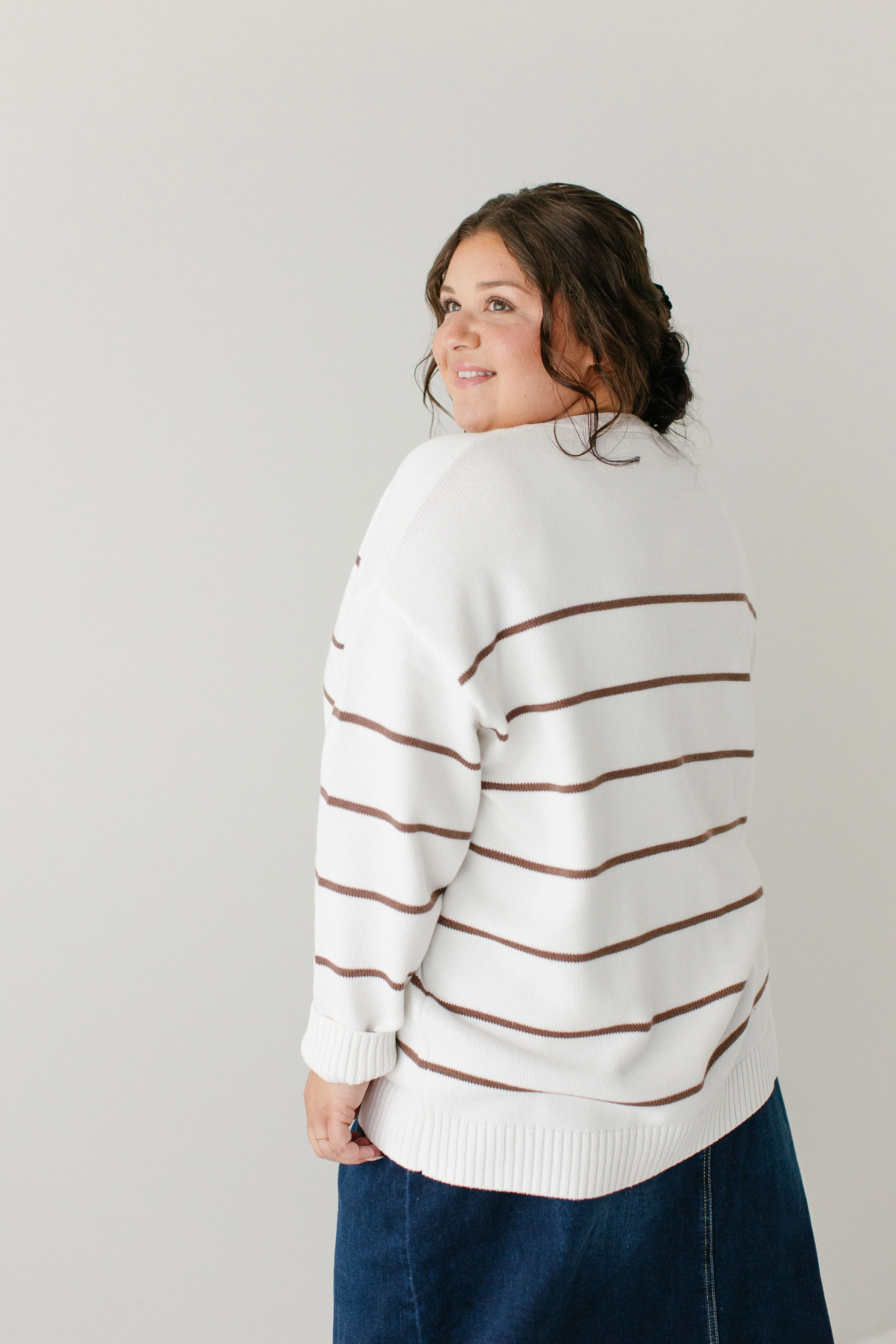 Kayne Classic Striped Cotton Cardigan FINAL SALE - Image 4