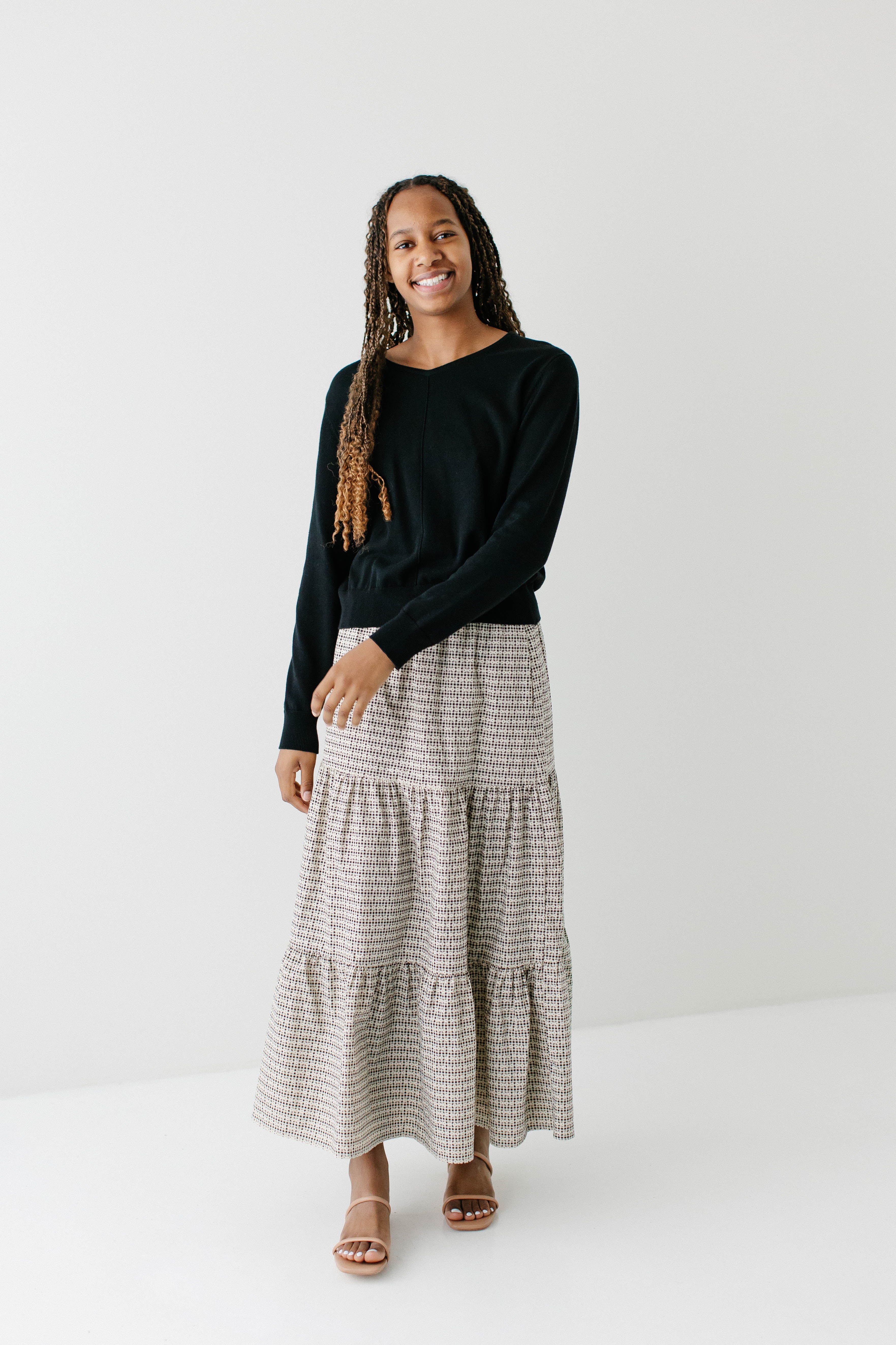 Kelsie Lightweight Cotton V-Neck Sweater FINAL SALE - Image 5