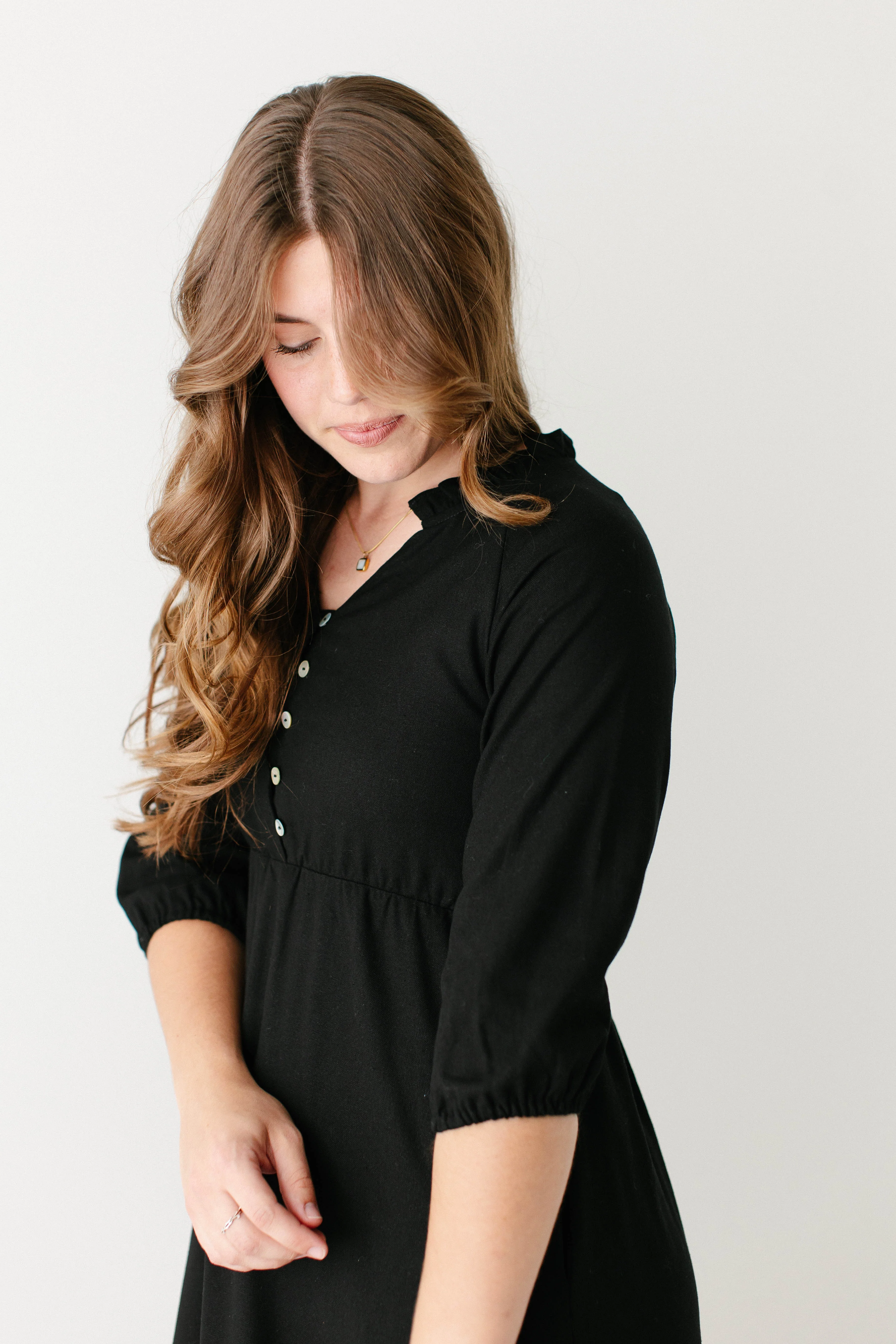 Kenzi Ruffle Detail Knee Length Dress FINAL SALE - Image 13