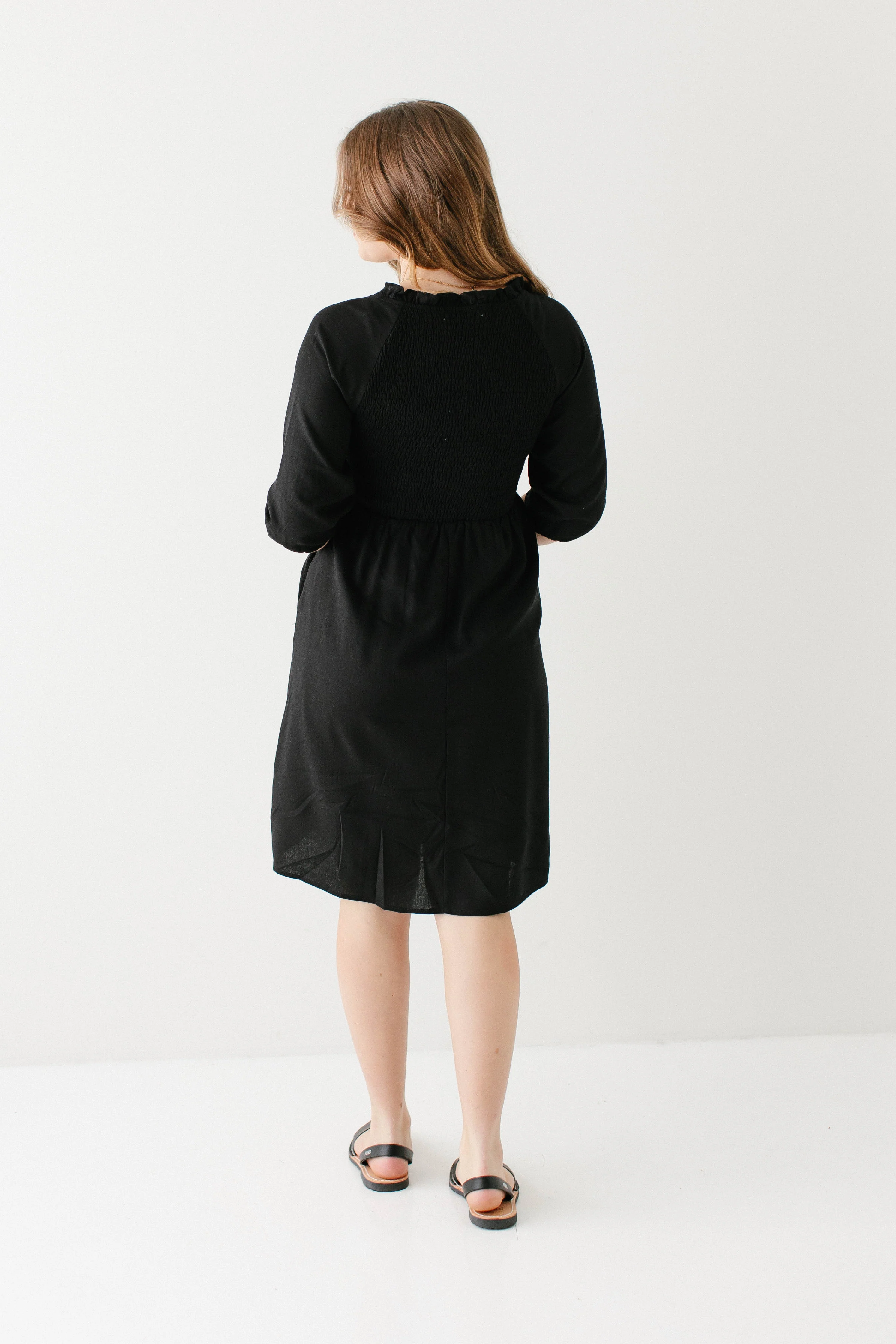Kenzi Ruffle Detail Knee Length Dress FINAL SALE - Image 15