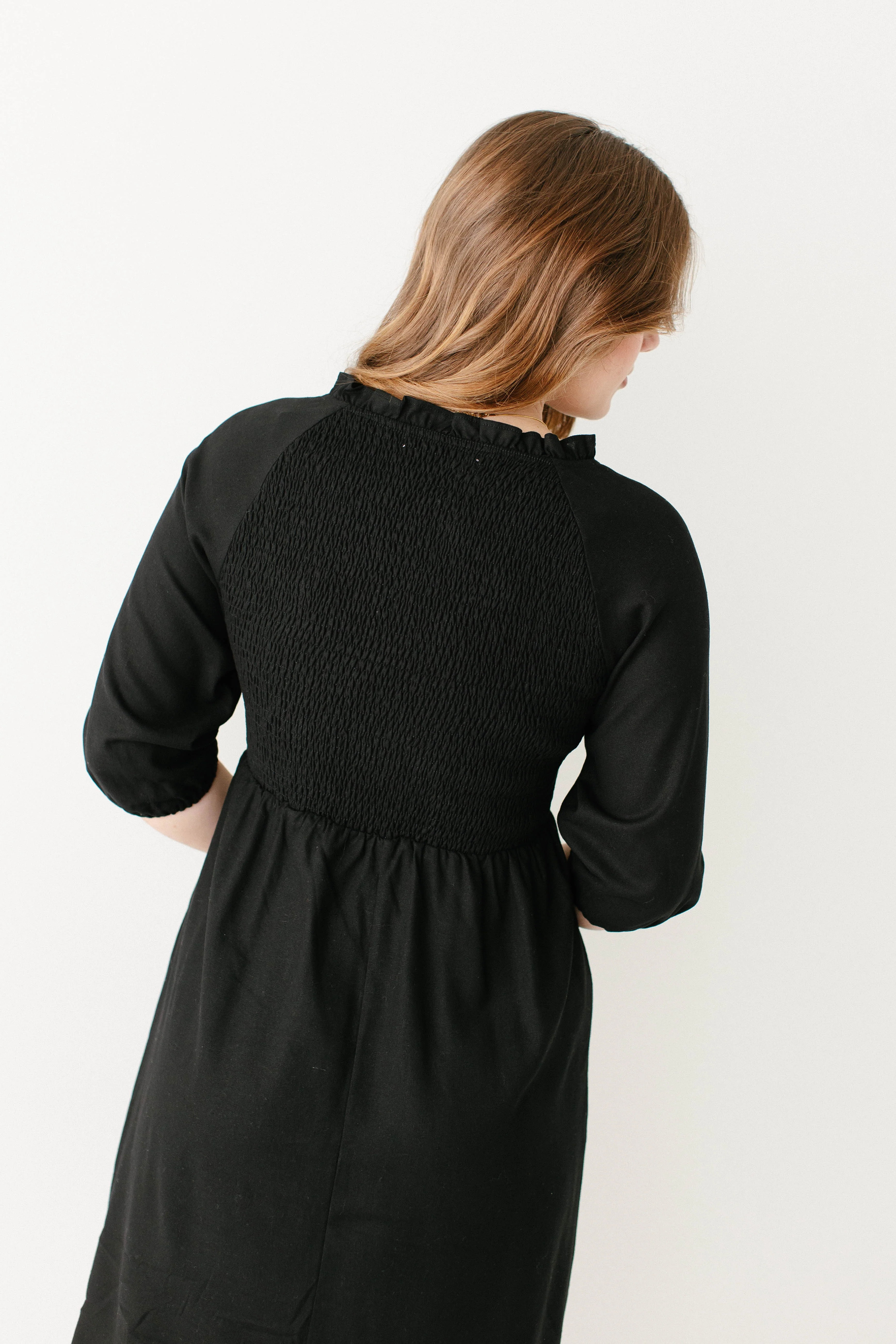 Kenzi Ruffle Detail Knee Length Dress FINAL SALE - Image 16