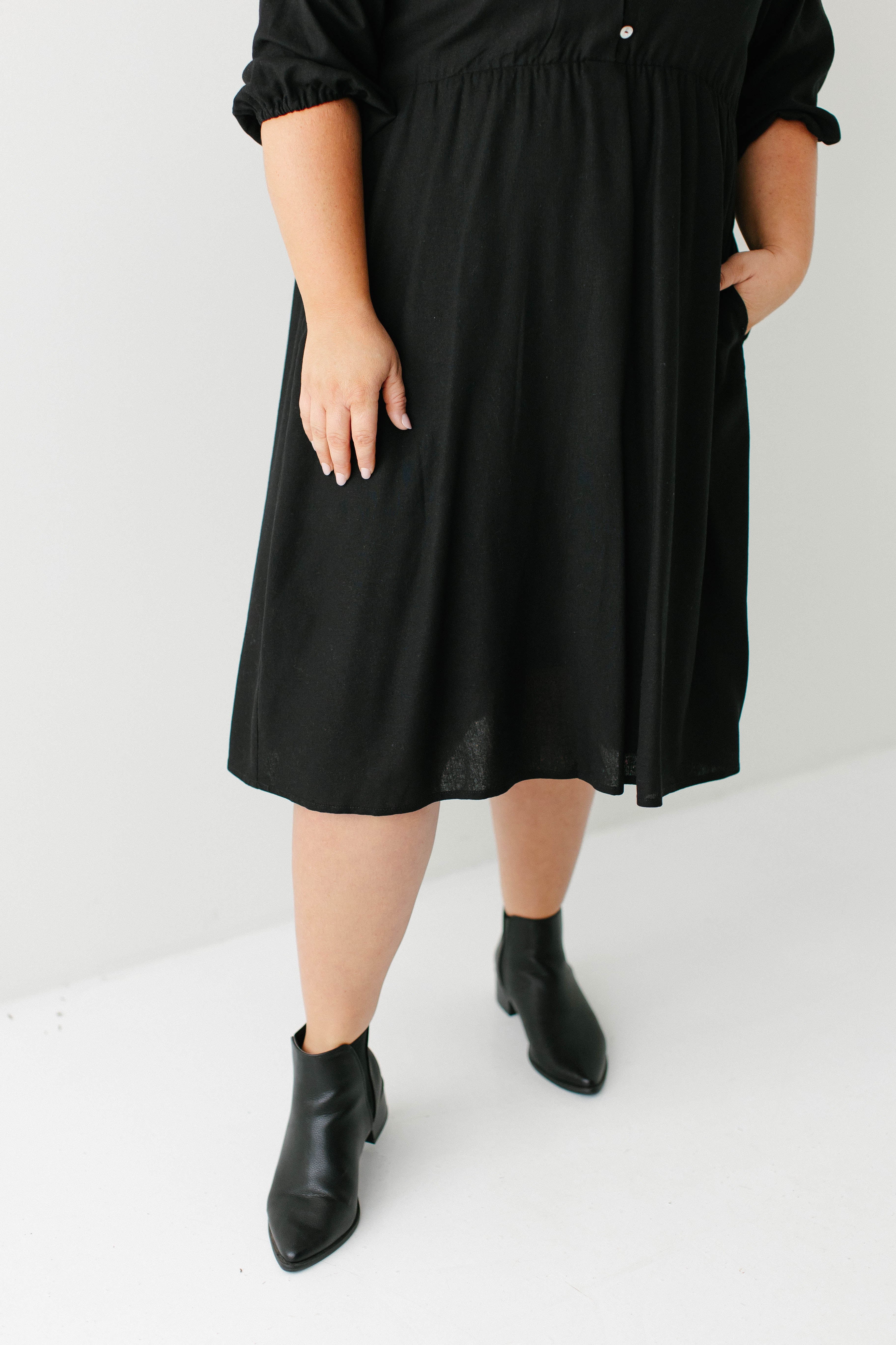 Kenzi Ruffle Detail Knee Length Dress FINAL SALE - Image 6