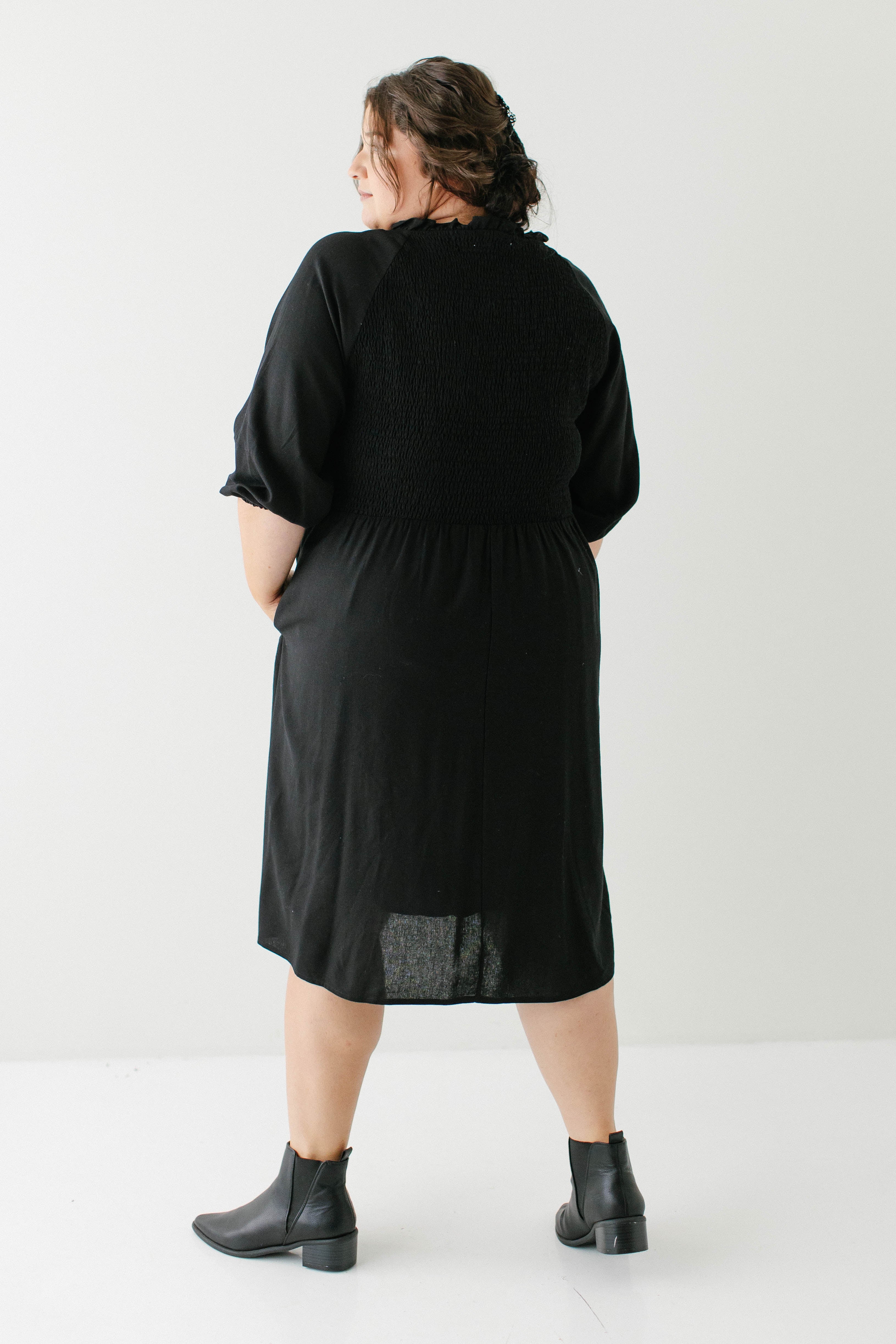 Kenzi Ruffle Detail Knee Length Dress FINAL SALE - Image 9