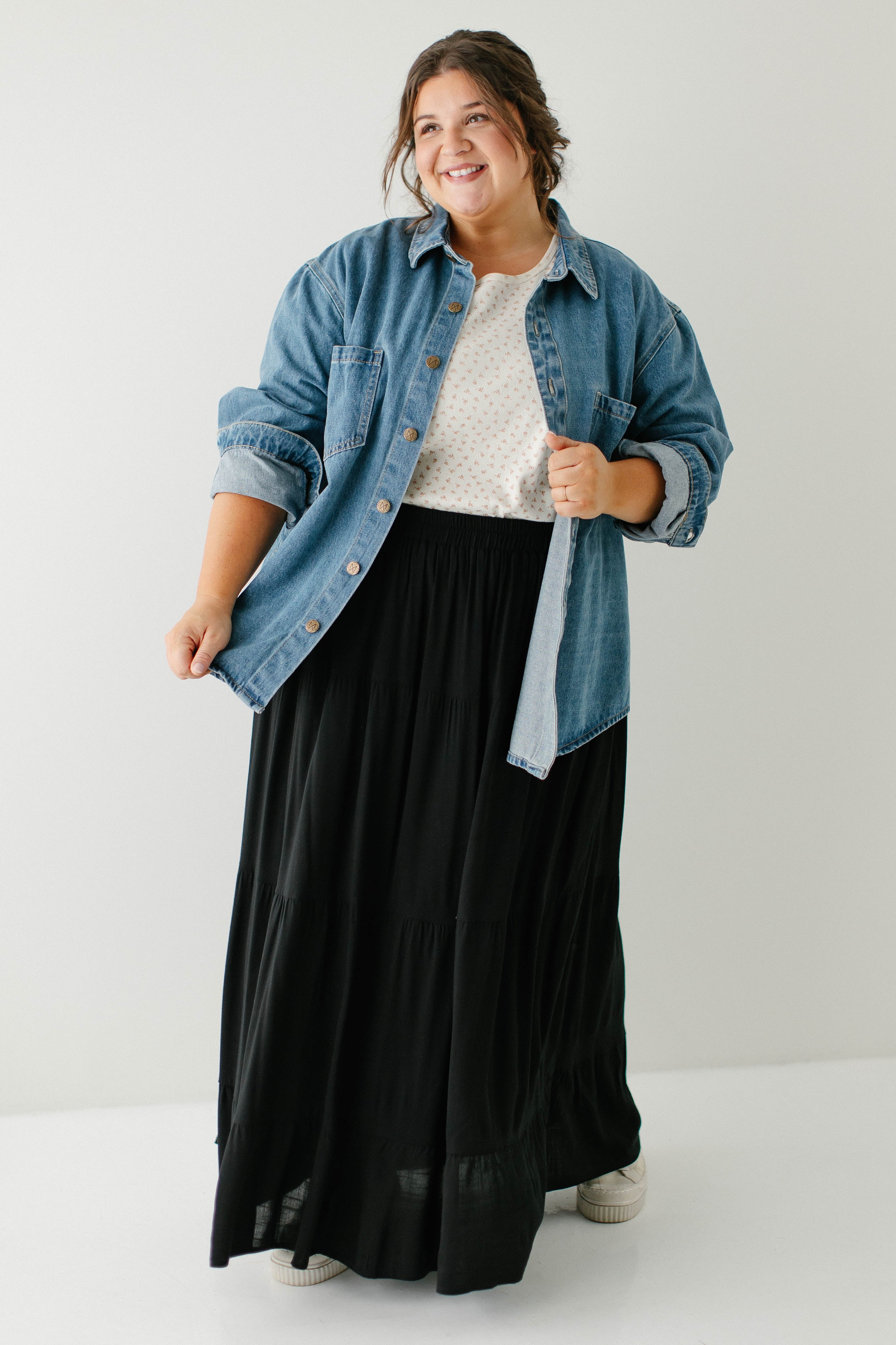 Kerry Cotton Denim Overshirt FINAL SALE - Image 10