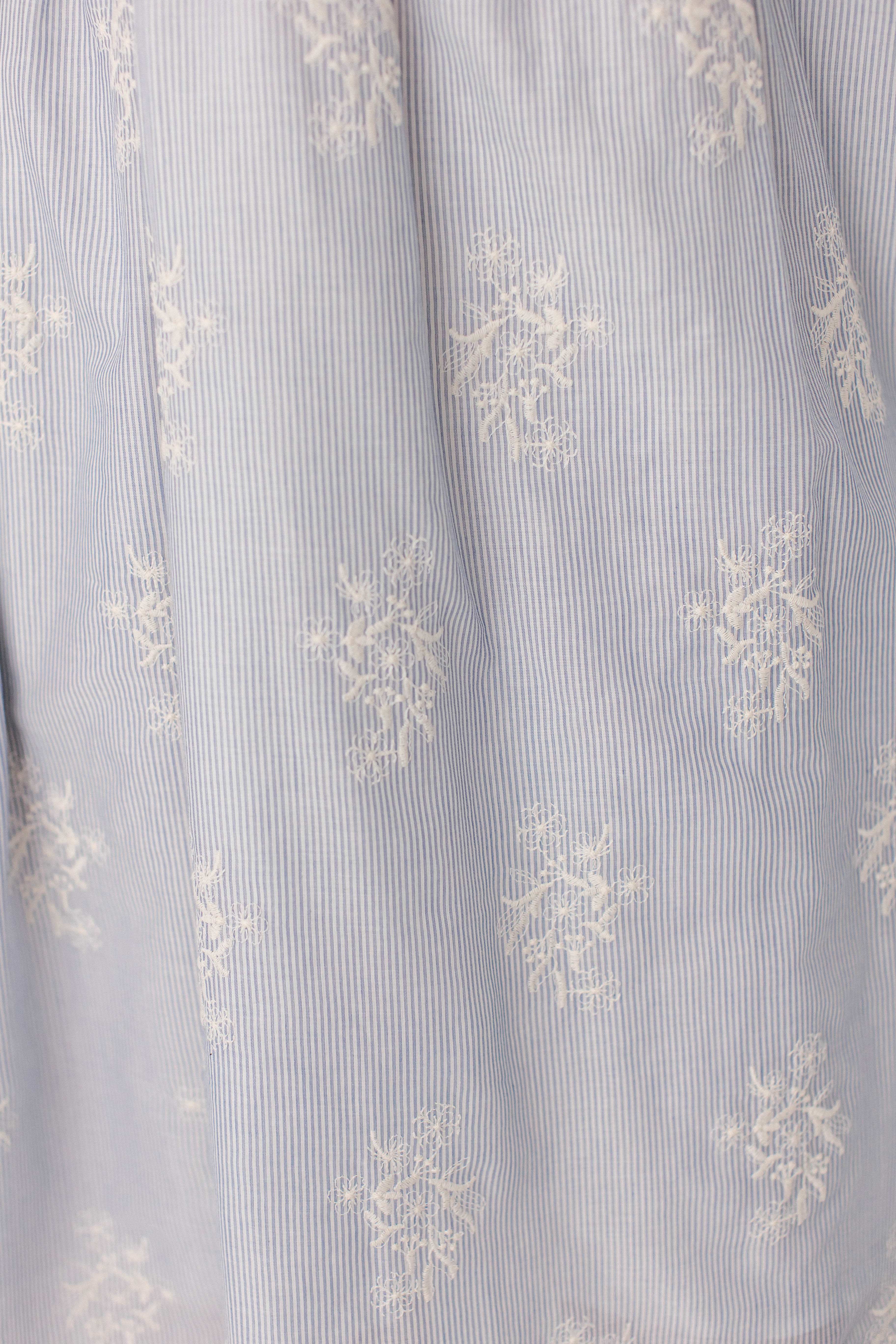 Keturah Embroidered Pinstripe Midi Dress - Image 8