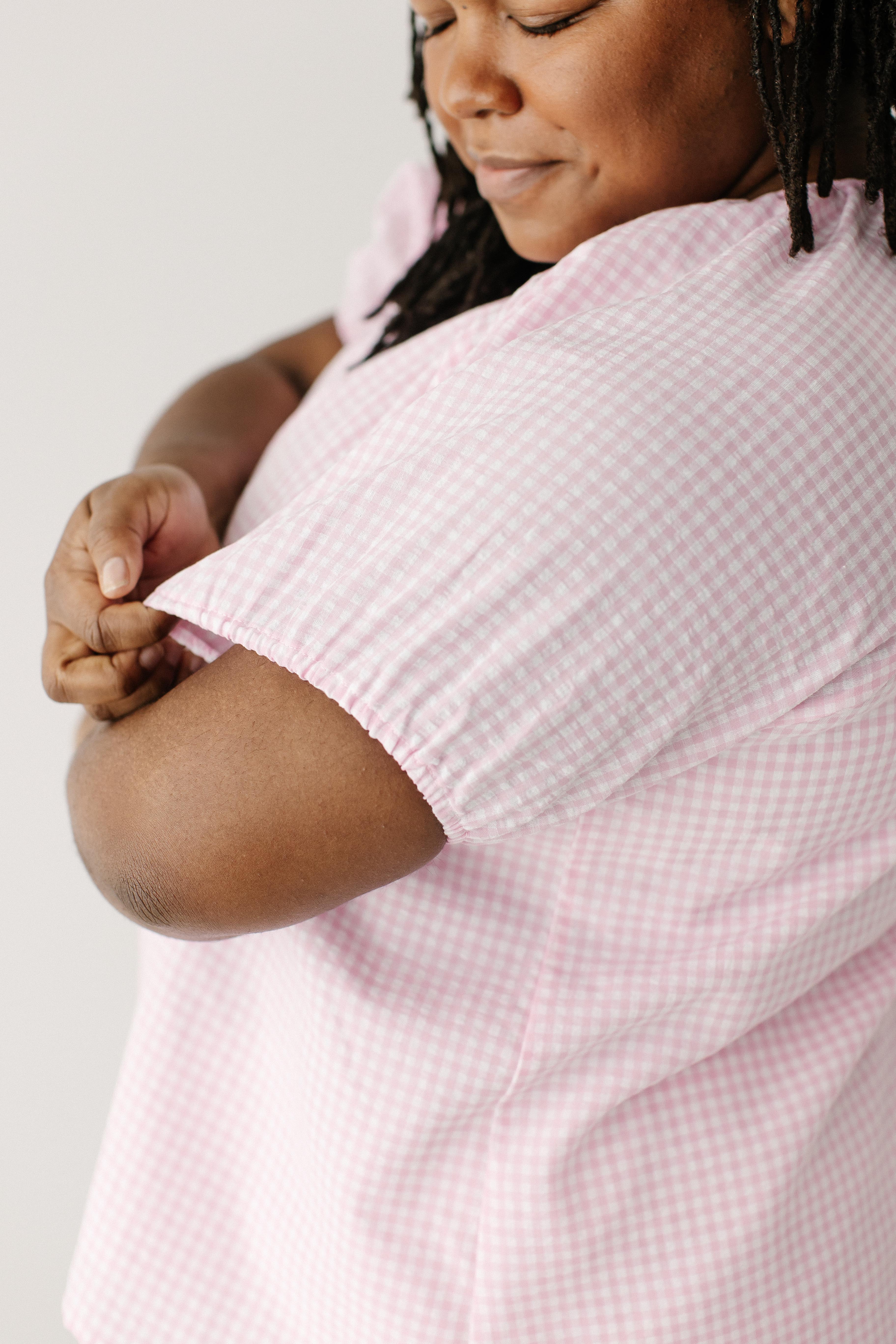 Kimberly Gingham Button Down Top - Image 2