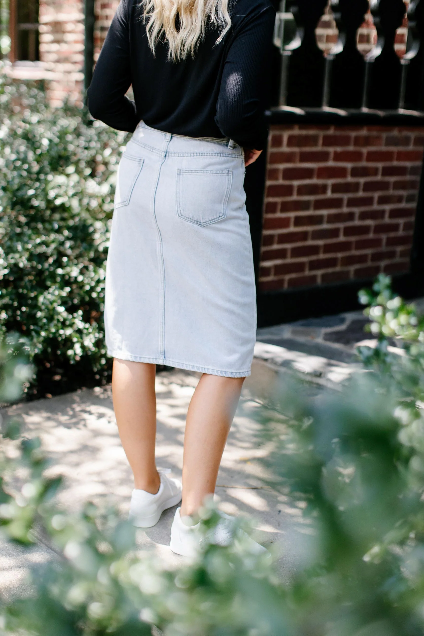 Kyra 100% Cotton Denim Skirt - Image 15