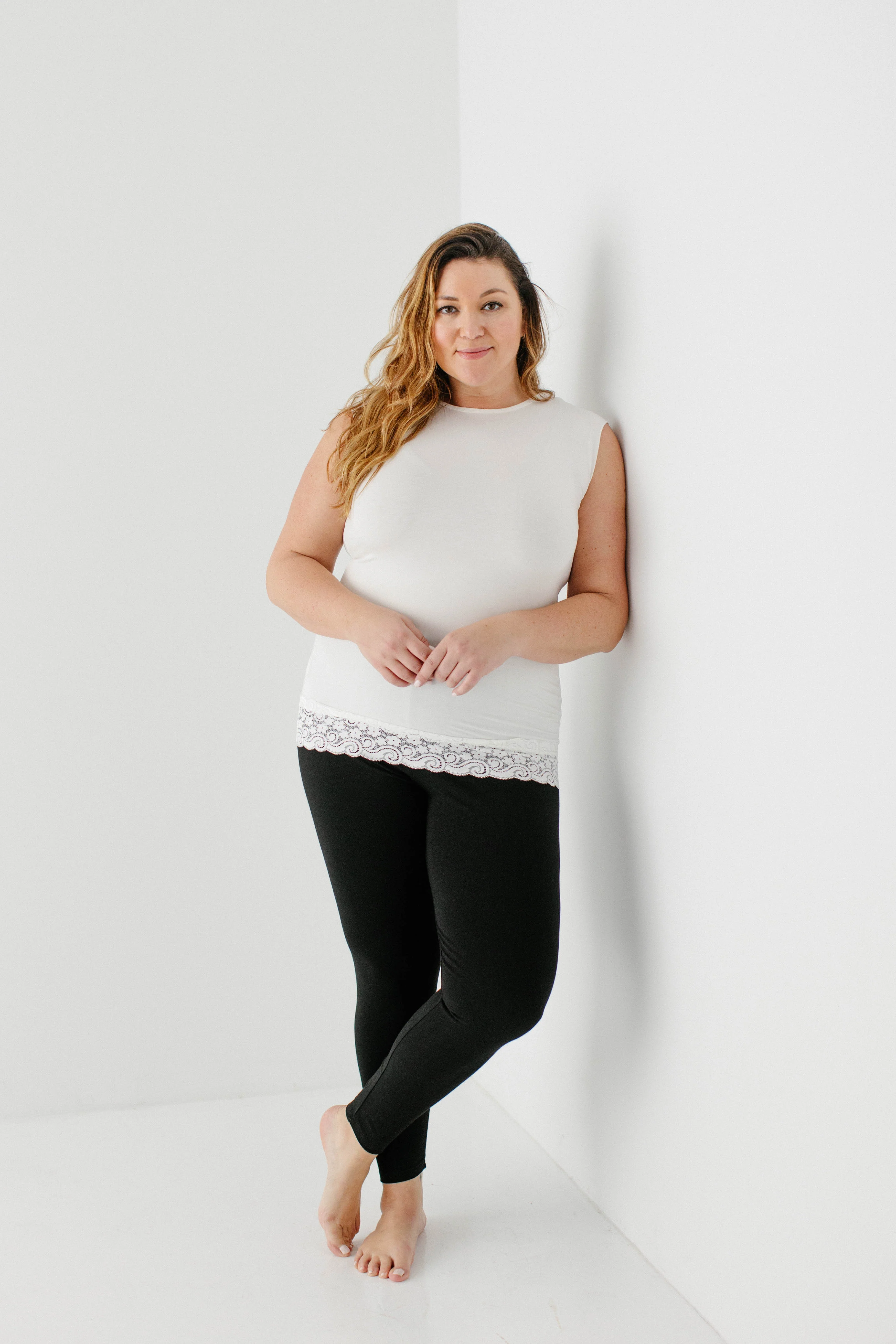 Modest Lace Trimmed Layering Tank Top FINAL SALE - Image 4