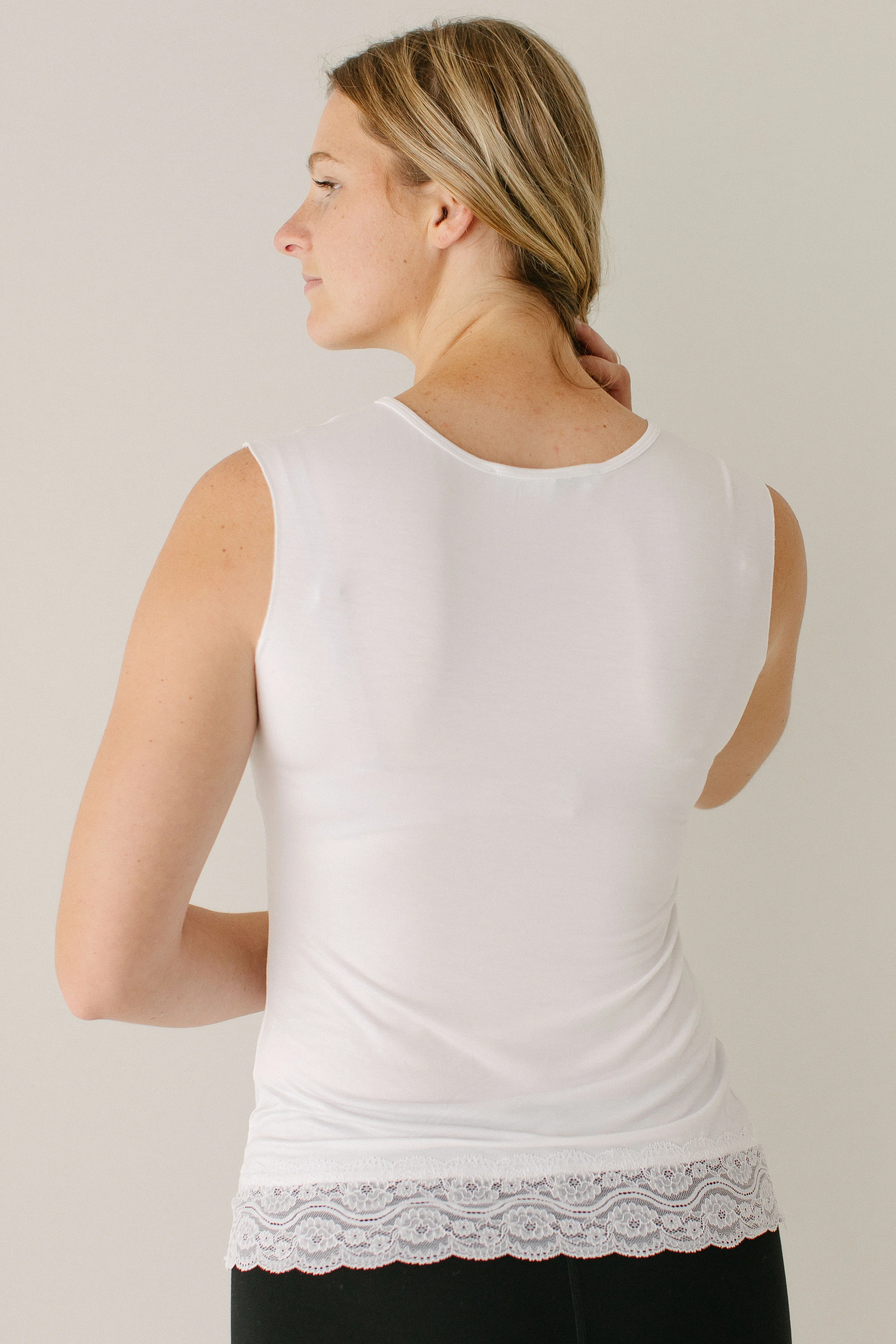 Modest Lace Trimmed Layering Tank Top FINAL SALE - Image 5