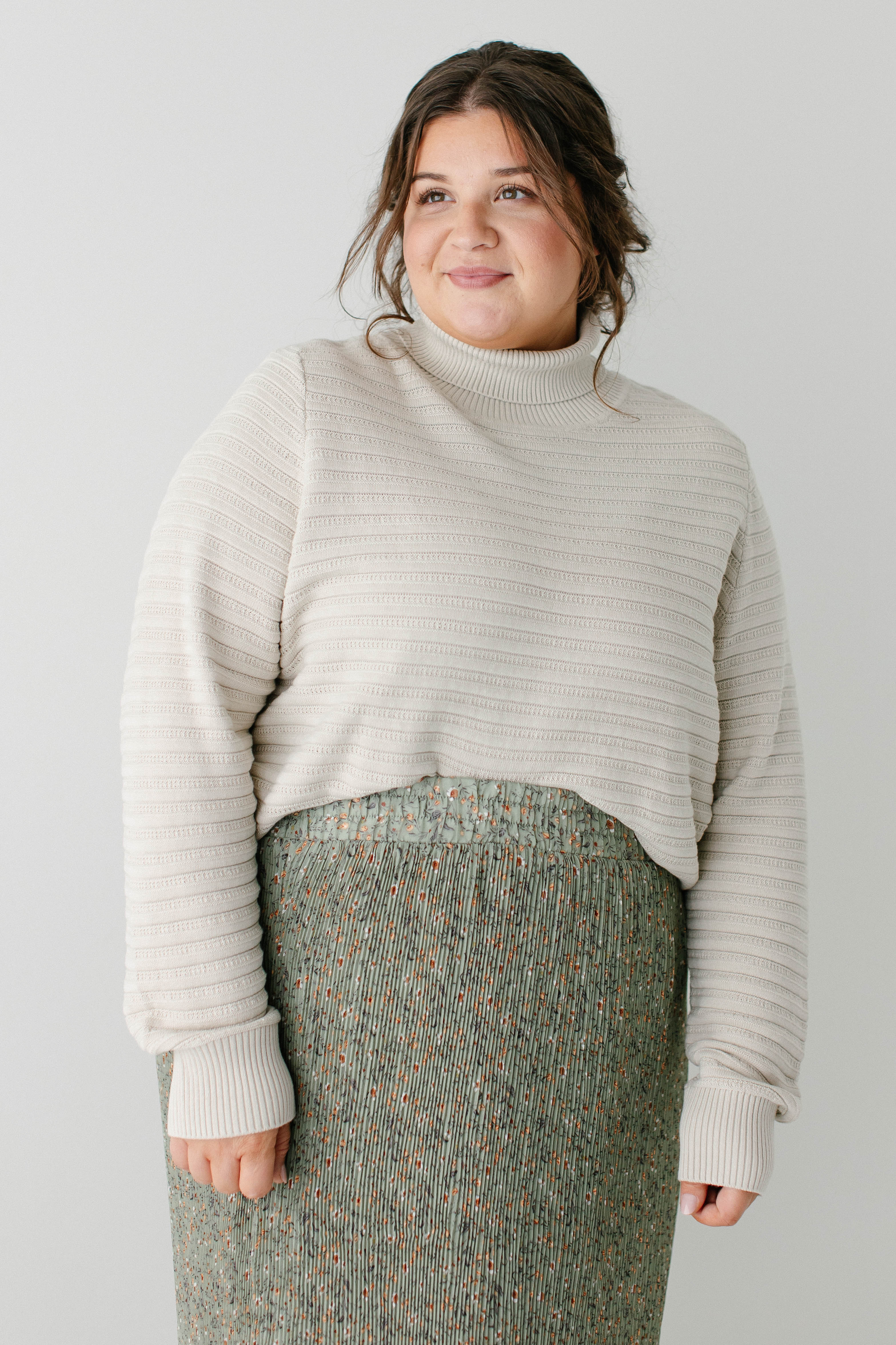 Lindsay Ribbed Turtleneck Sweater FINAL SALE - Image 4