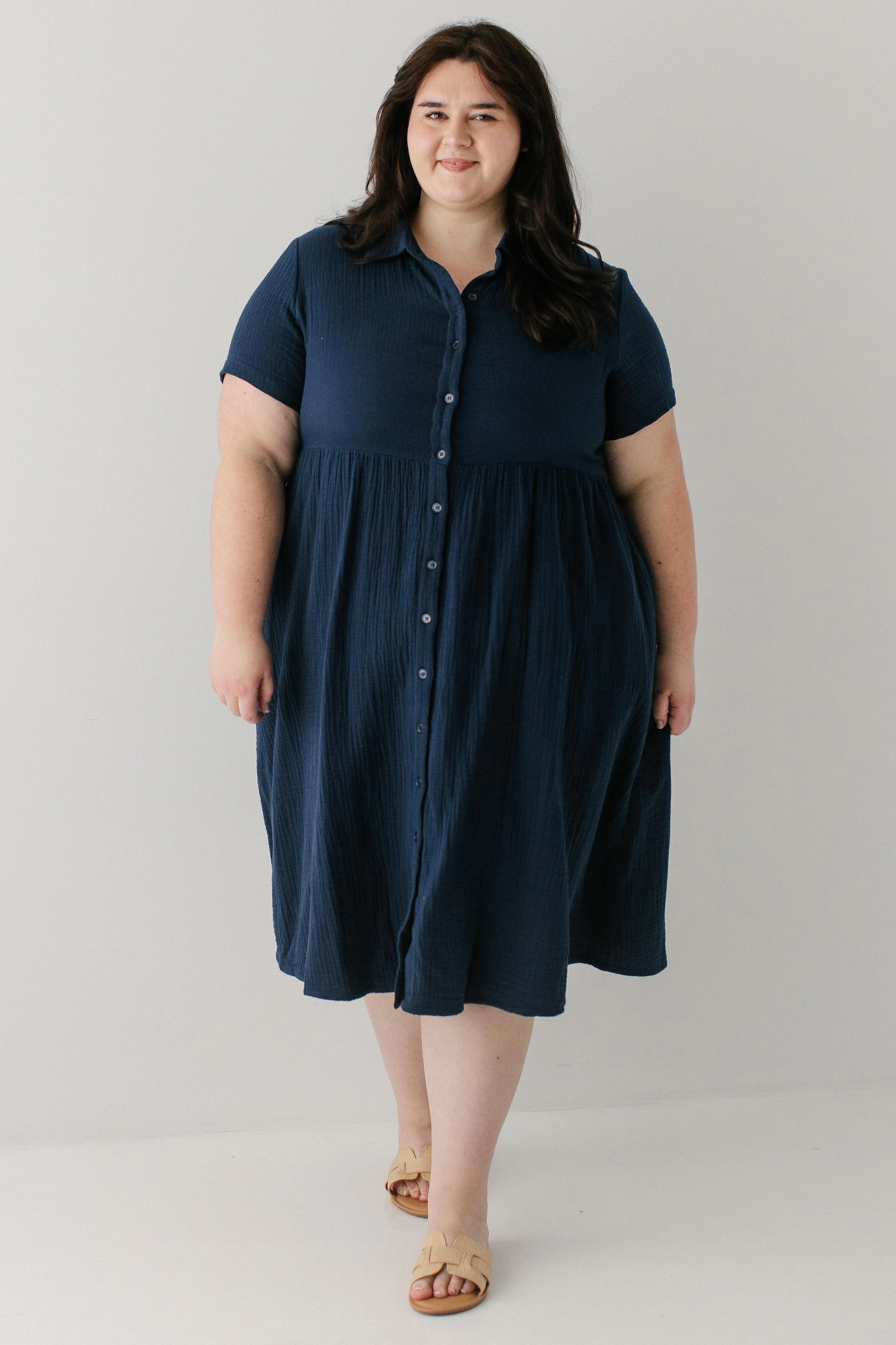 Lisa Cotton Gauze Shirtdress - Image 12