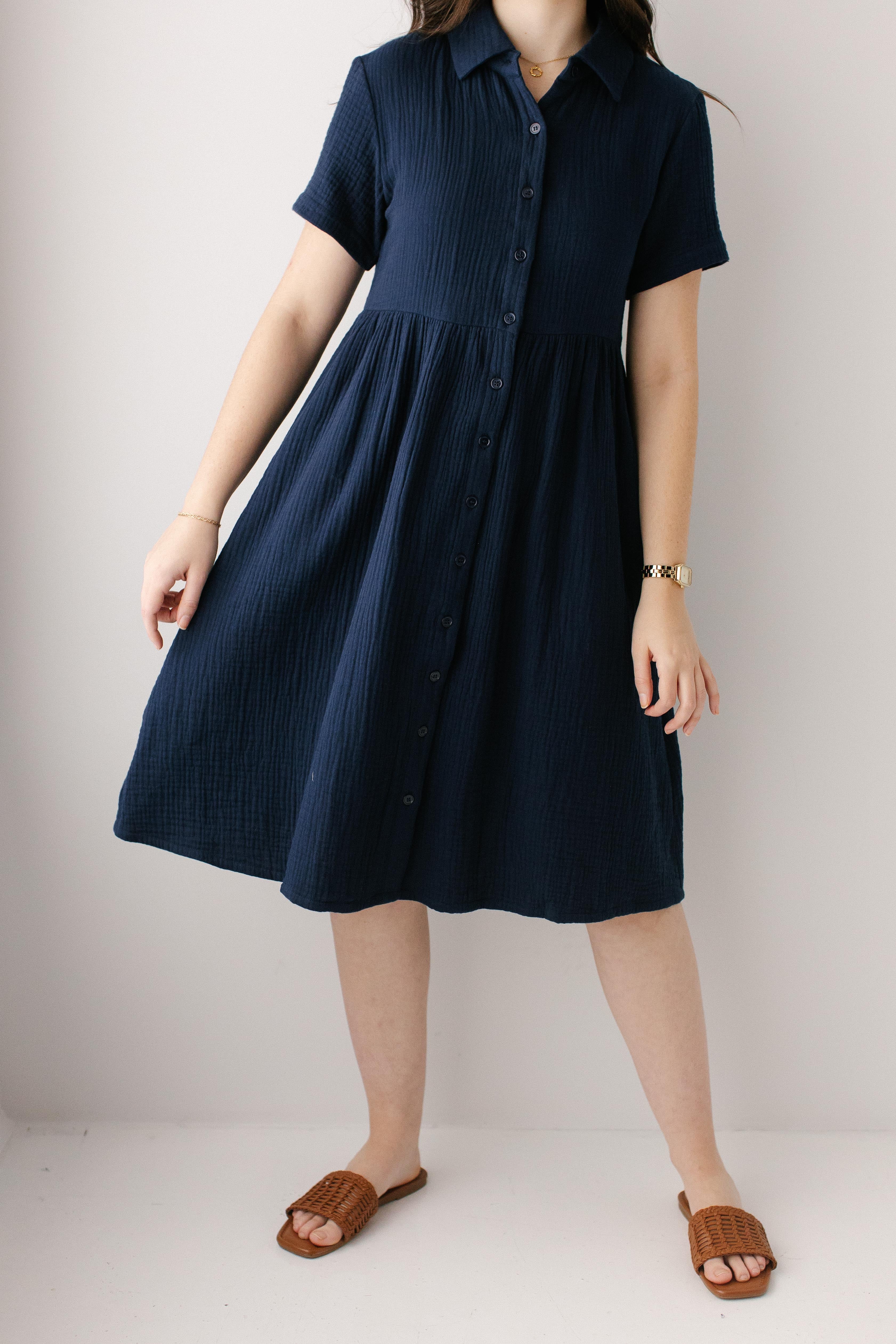 Lisa Cotton Gauze Shirtdress - Image 4