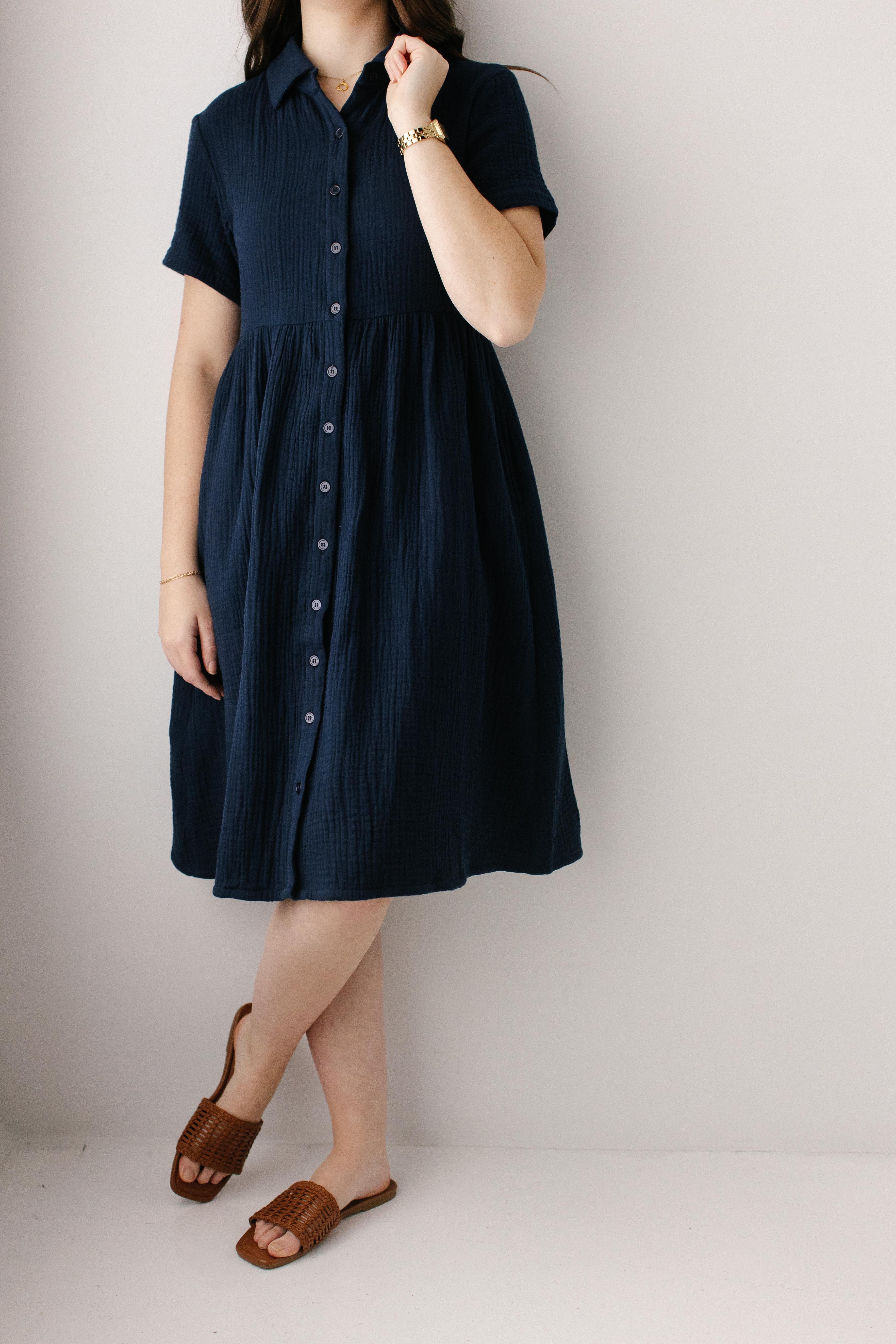 Lisa Cotton Gauze Shirtdress - Image 6