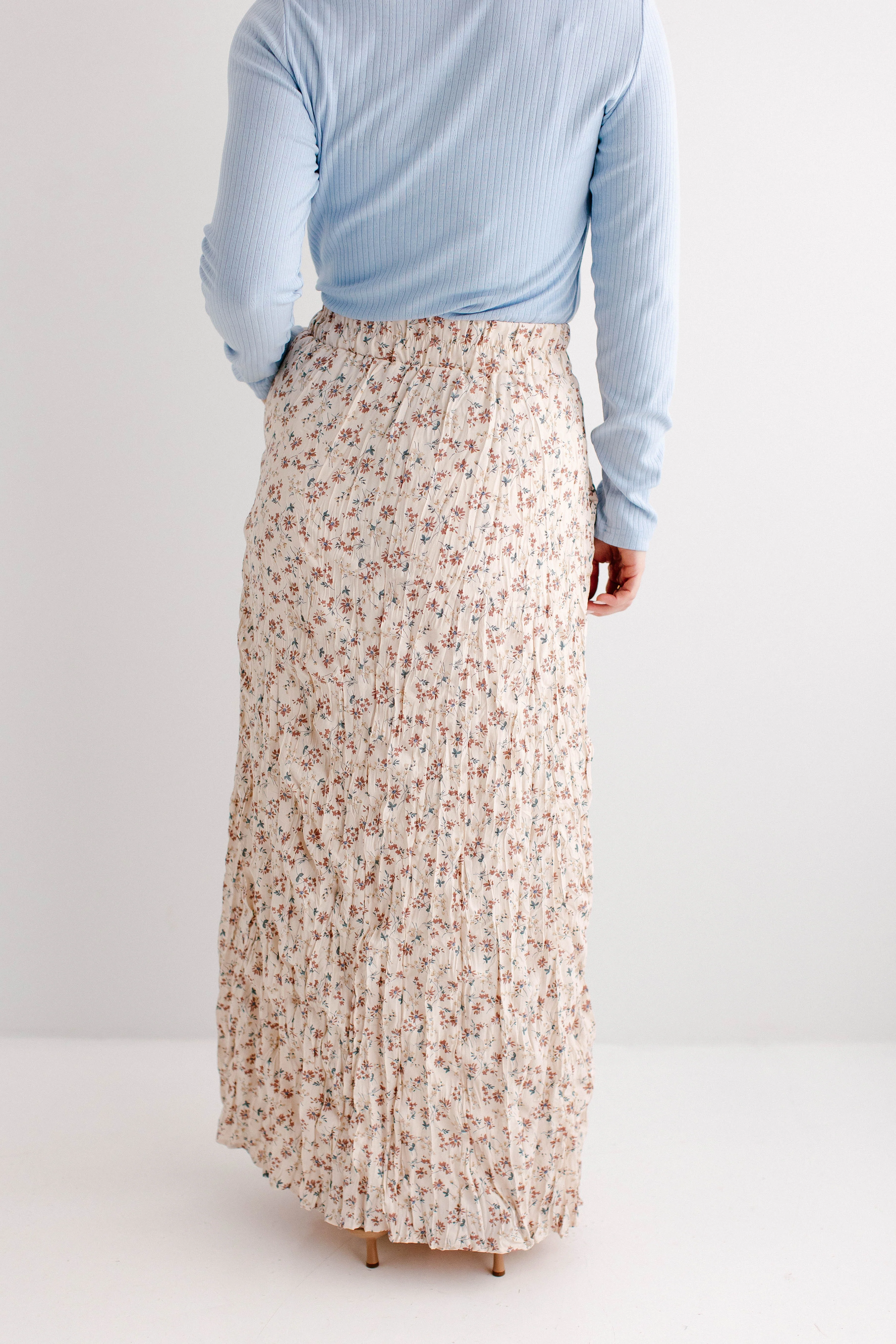 'Lotus' Floral Print Maxi Skirt - Image 5