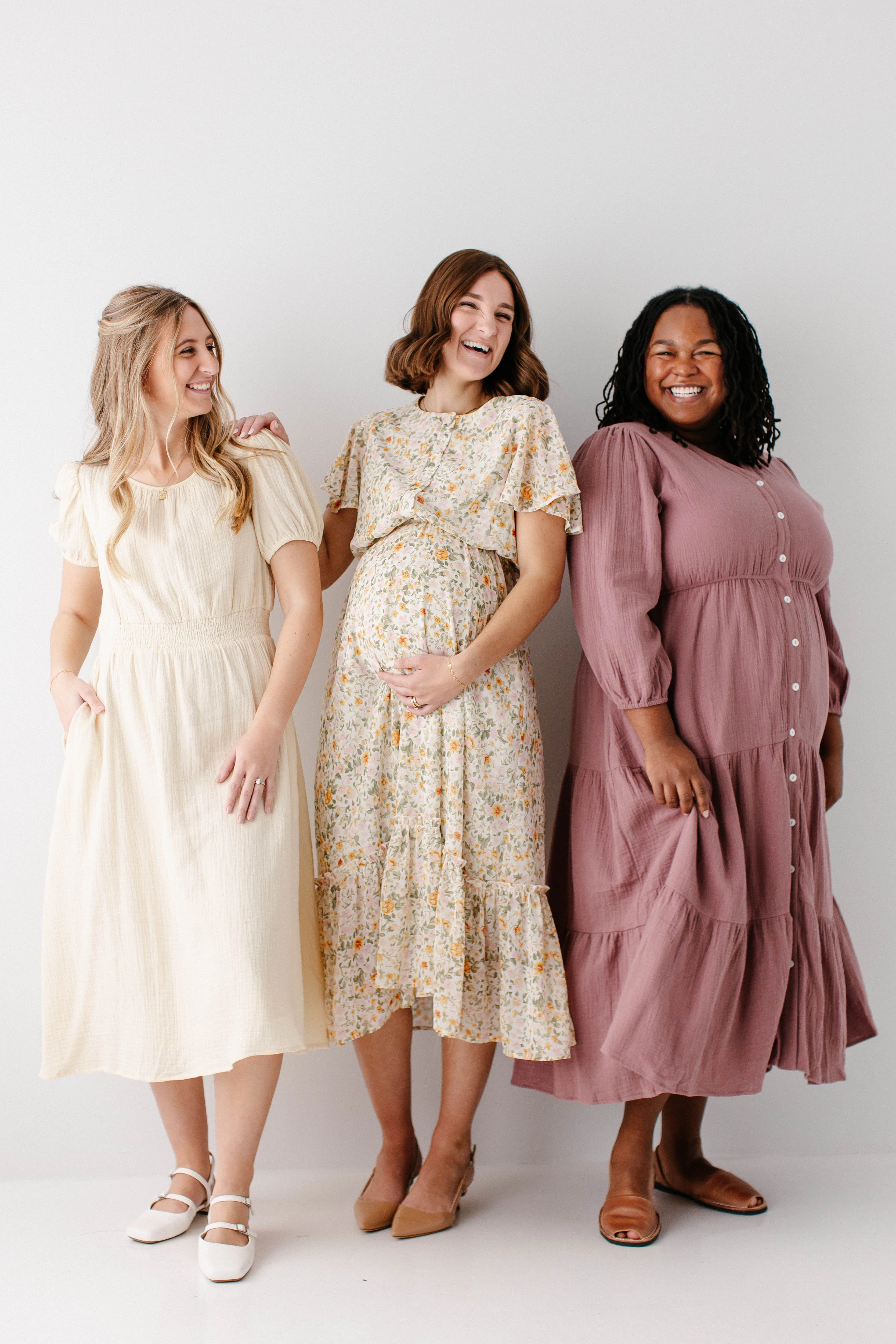 Louisa Button Down Tiered Cotton Gauze Midi Dress - Image 12