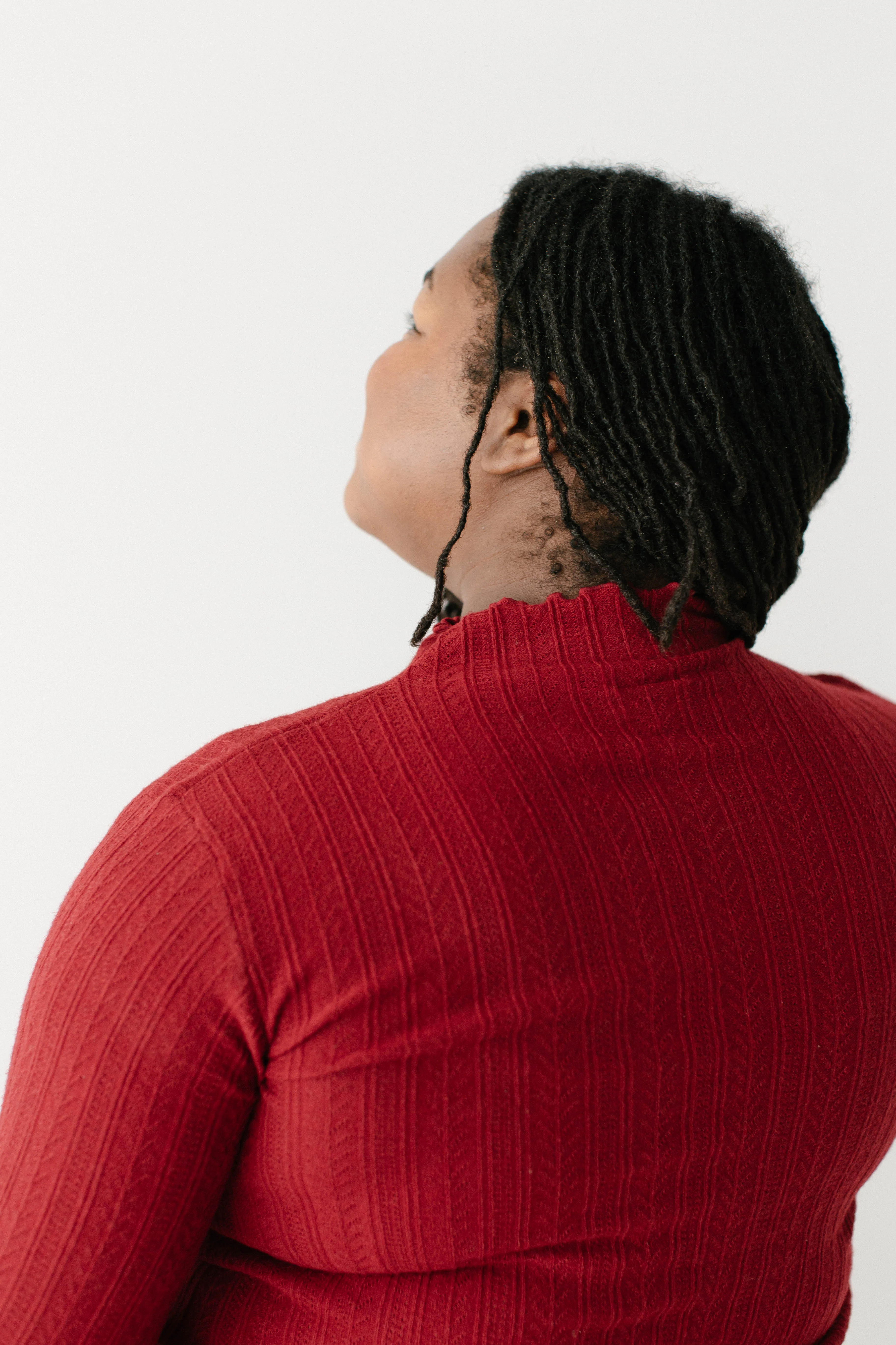 'Lucille' Pointelle Knit Mock Neck Layering Top FINAL SALE - Image 21