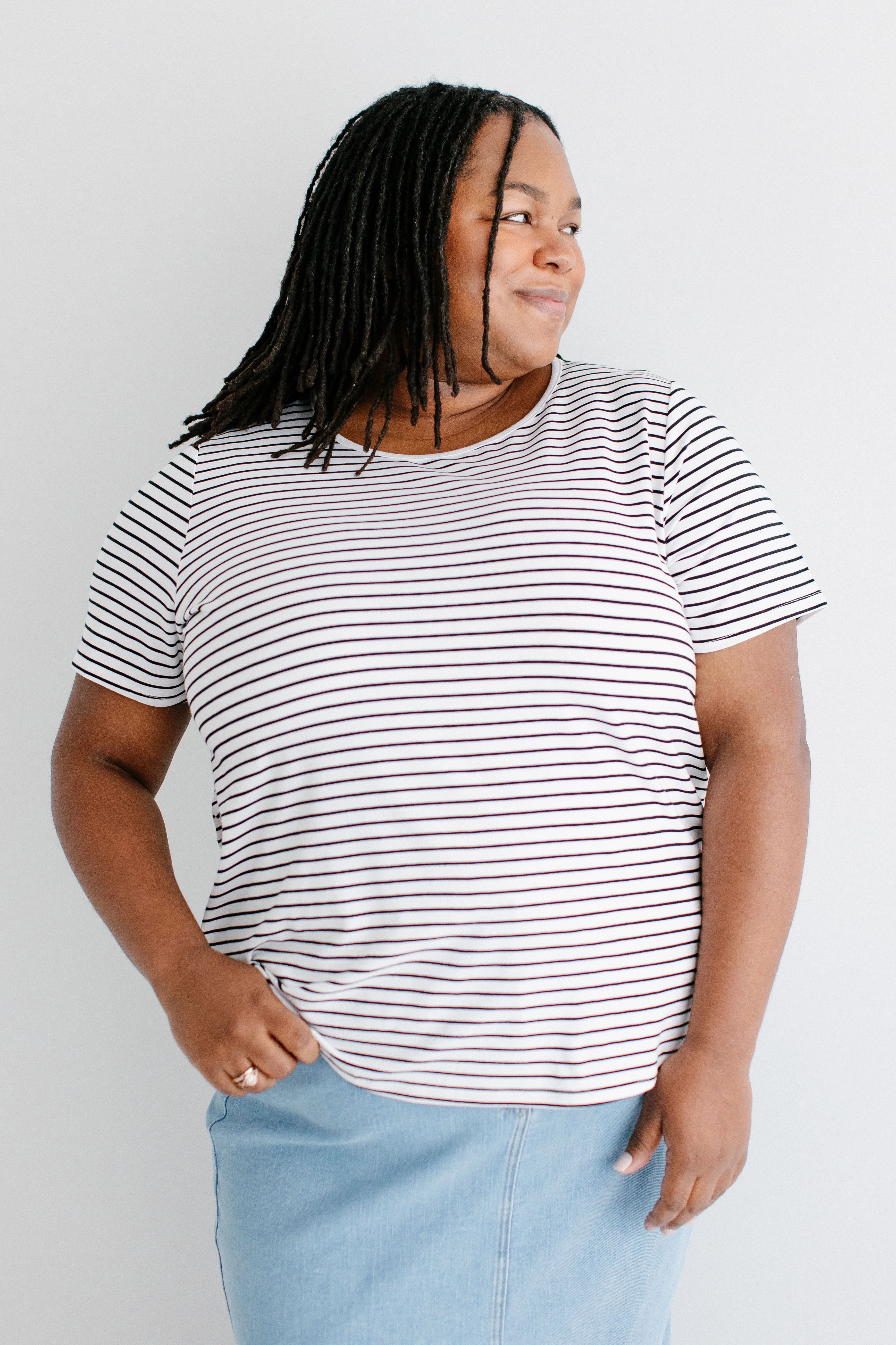 Lynne Classic Striped Tee - Image 2